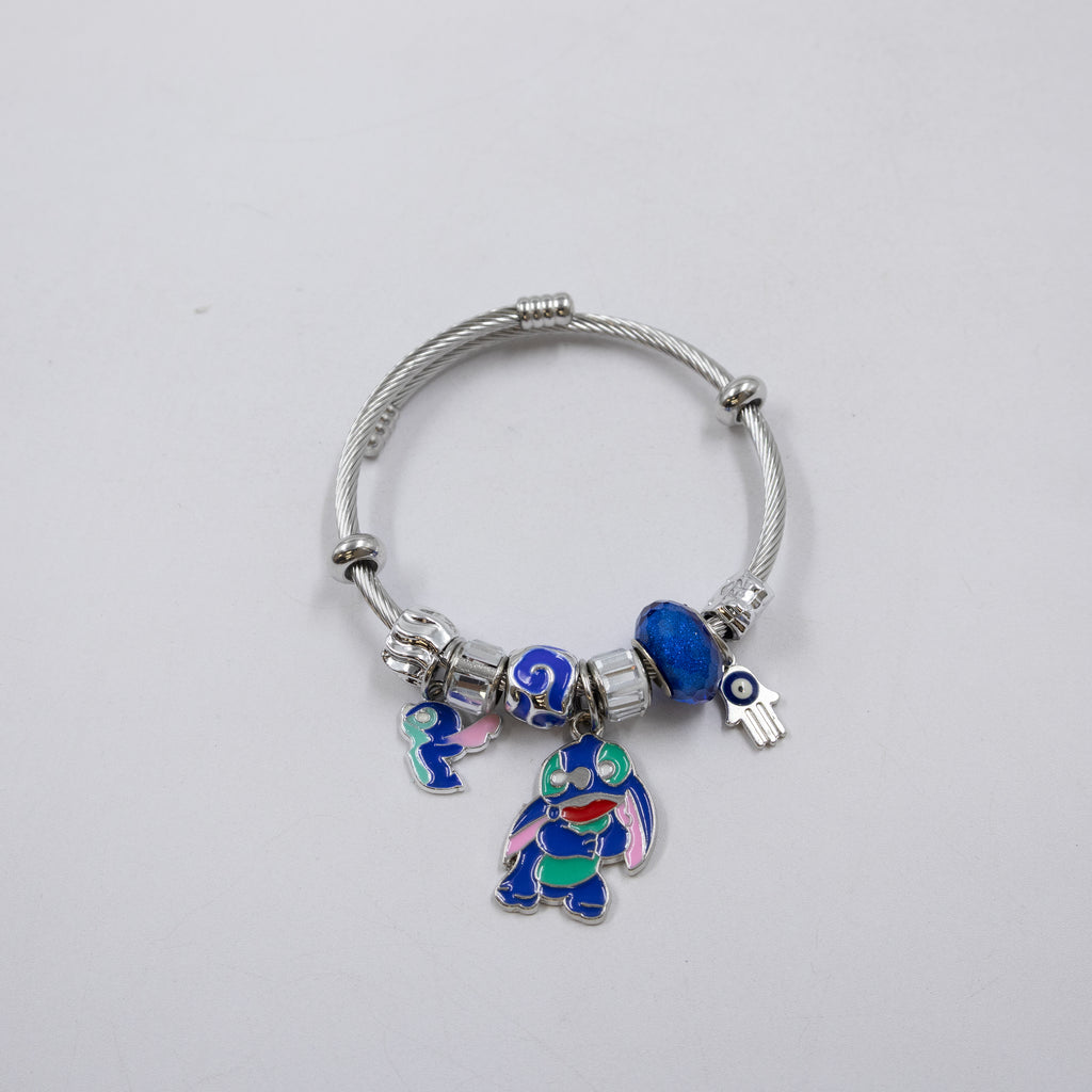 Pulsera tipo Pandora Plateados M11 Oro Laminado