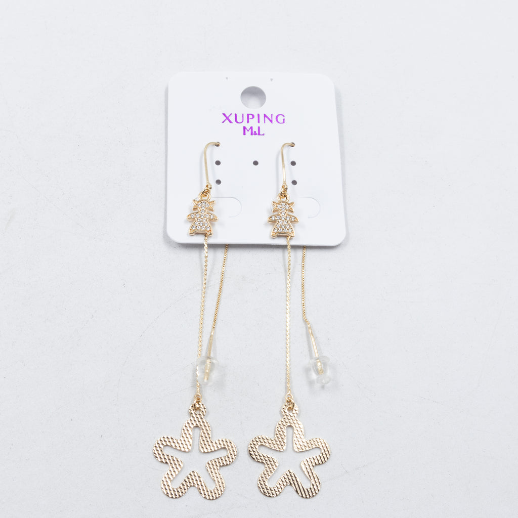Aretes Xuping Dorados M8 Oro Laminado