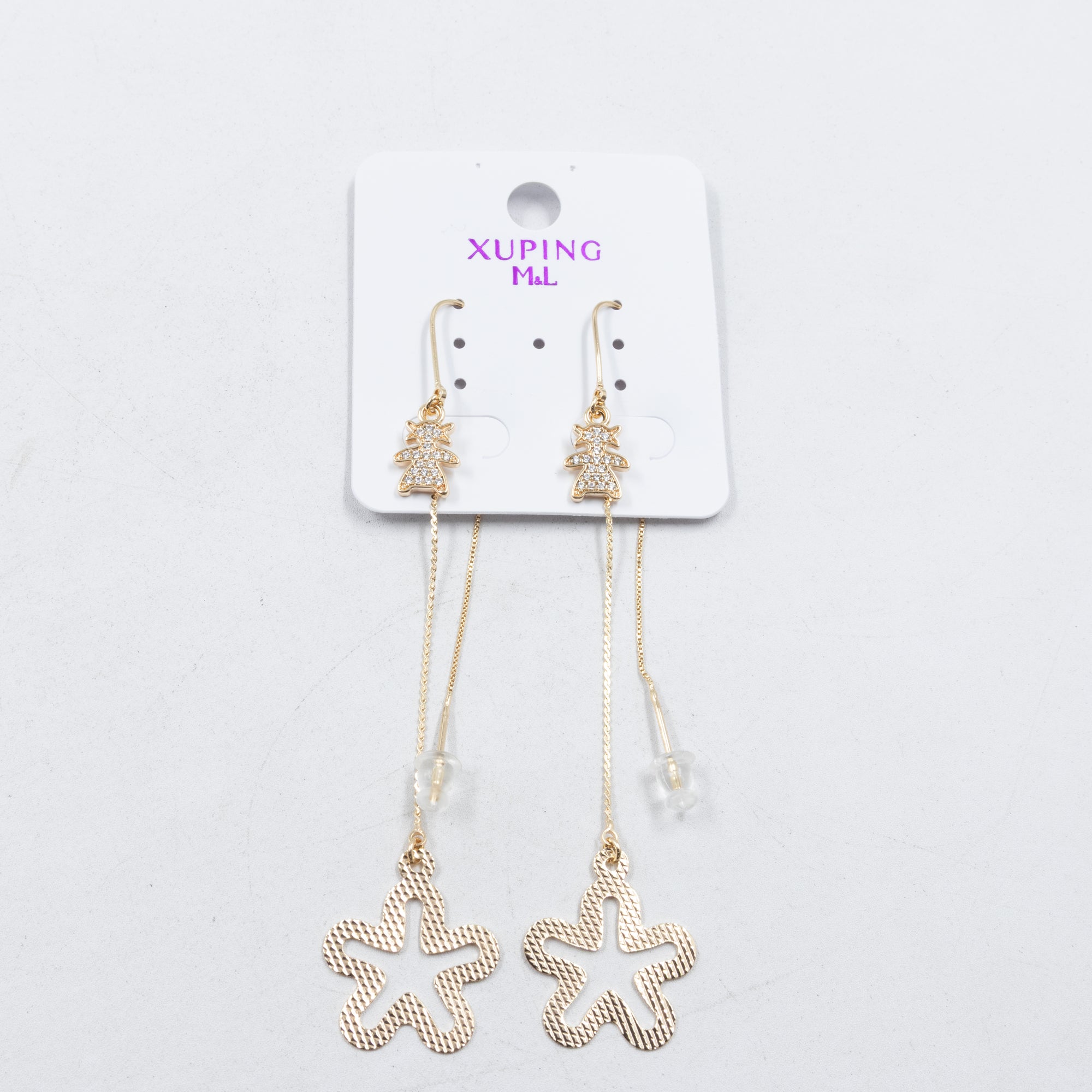 Aretes Xuping Dorados M8 Oro Laminado