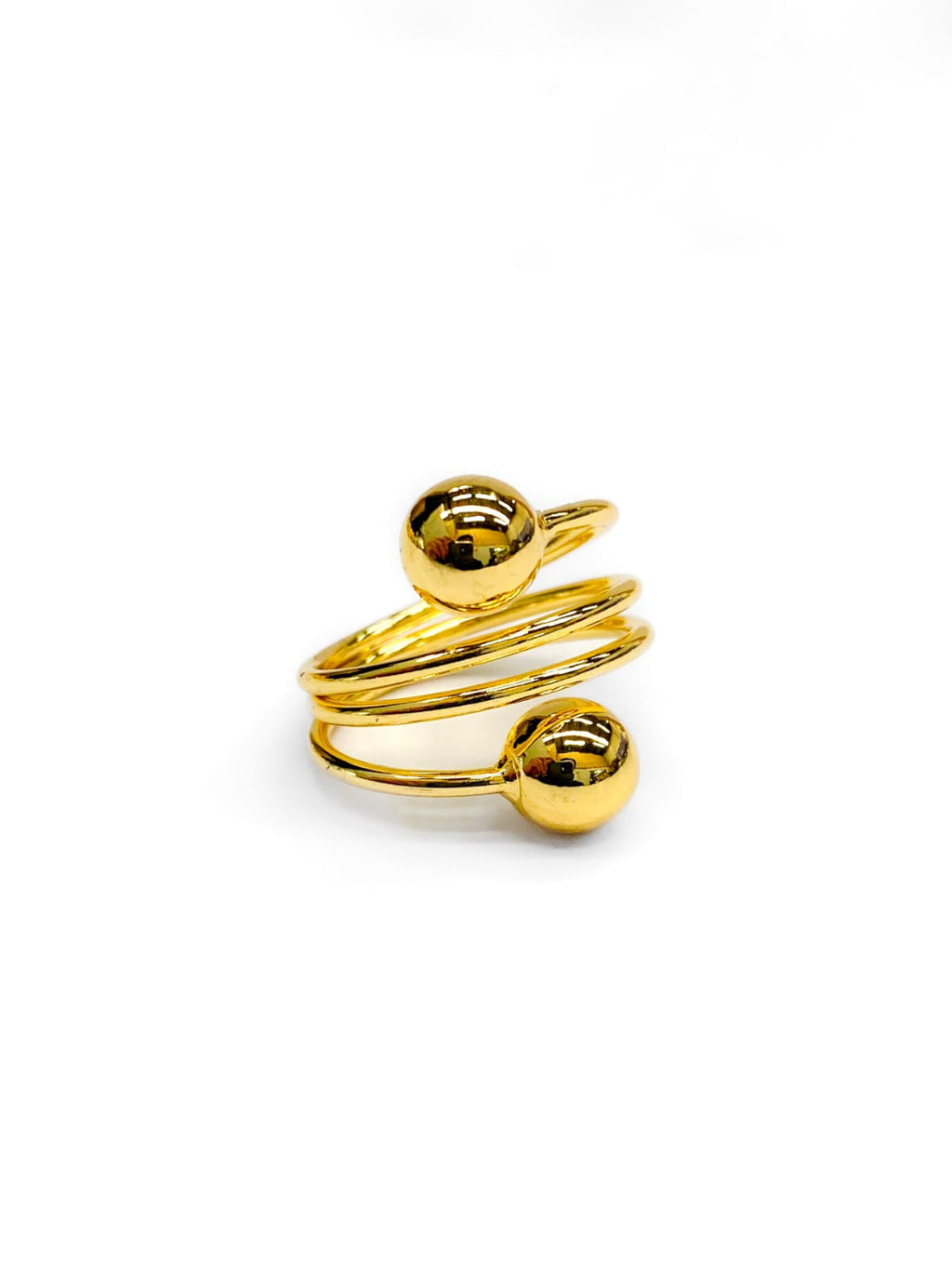 Anillo Dorado Liso Ajustable Oro Laminado