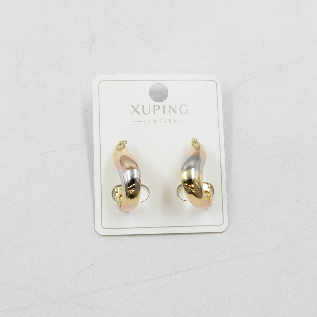 Aretes Oro Florentino Xuping M3 Oro Laminado