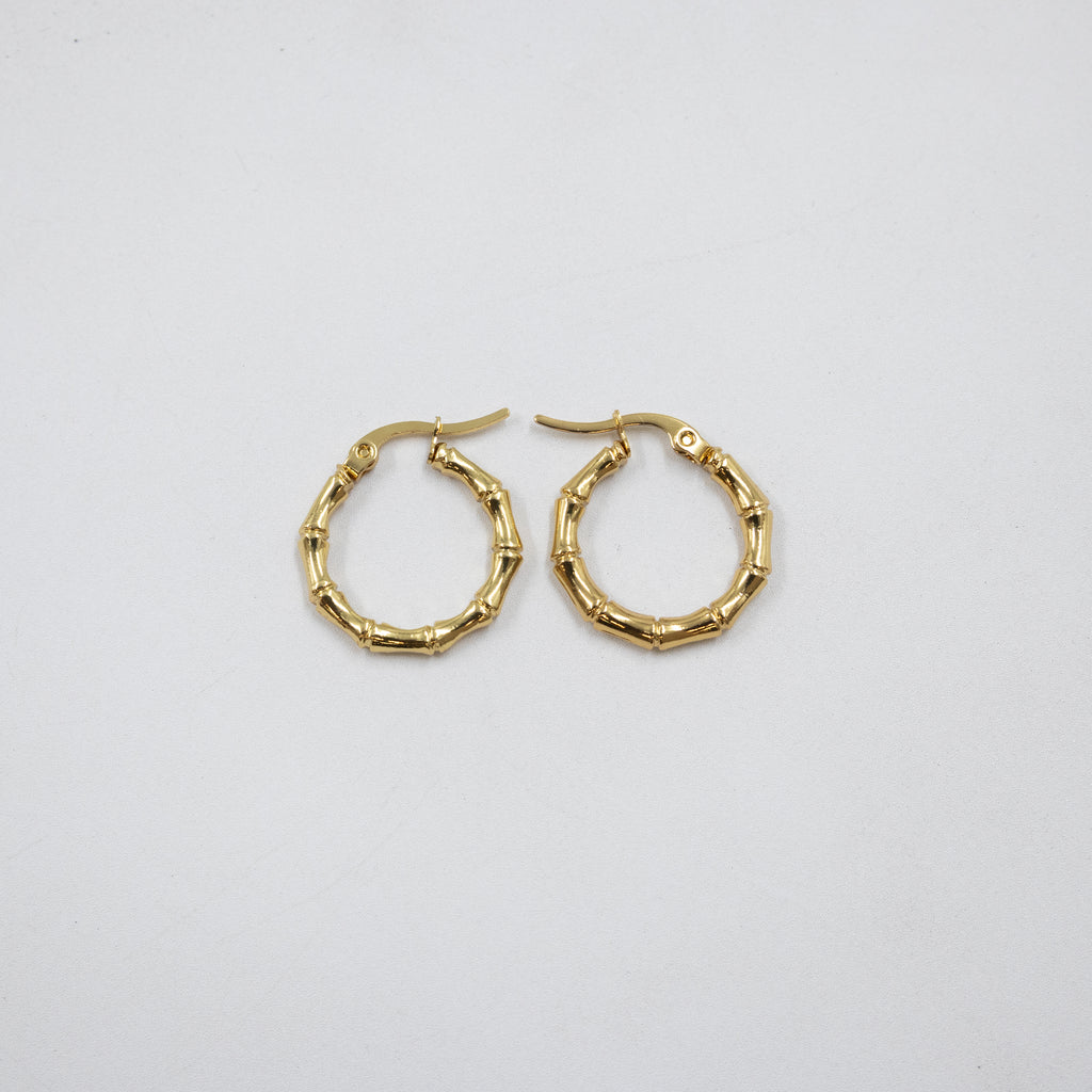 Aretes Dorados Chicos M5 Oro Laminado