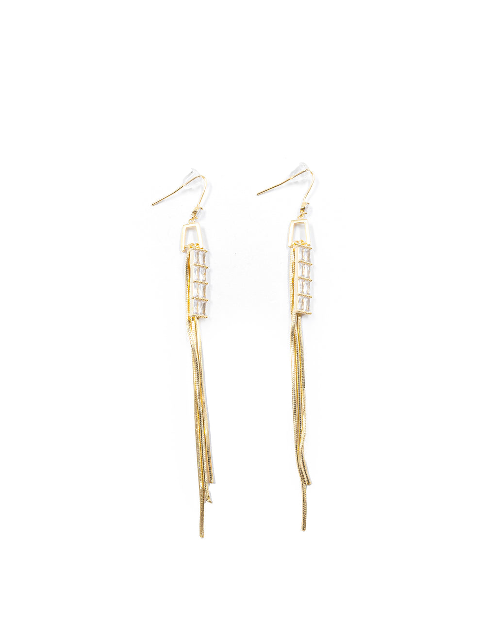 Aretes Largos Ansheli Dorados M11 Oro Laminado