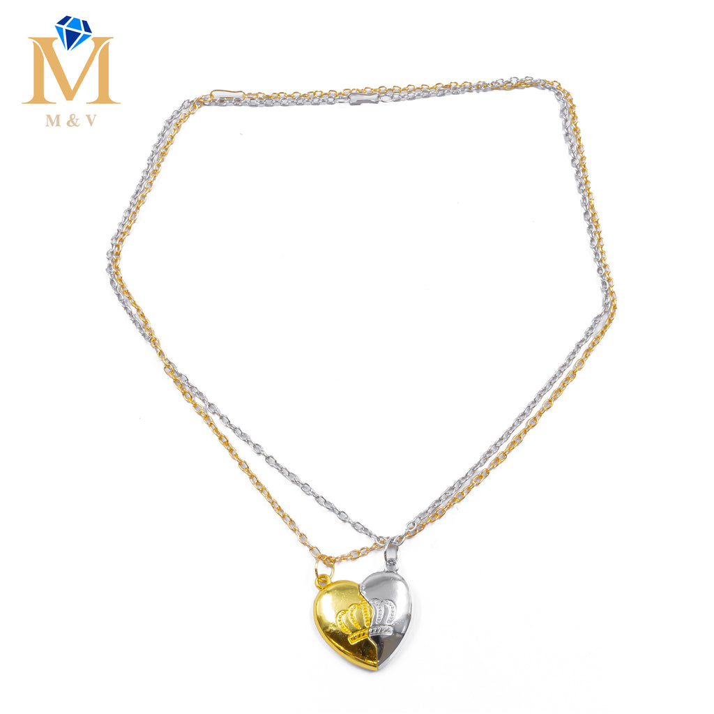Collares en Pareja de corazón M5 Acero Inoxidable