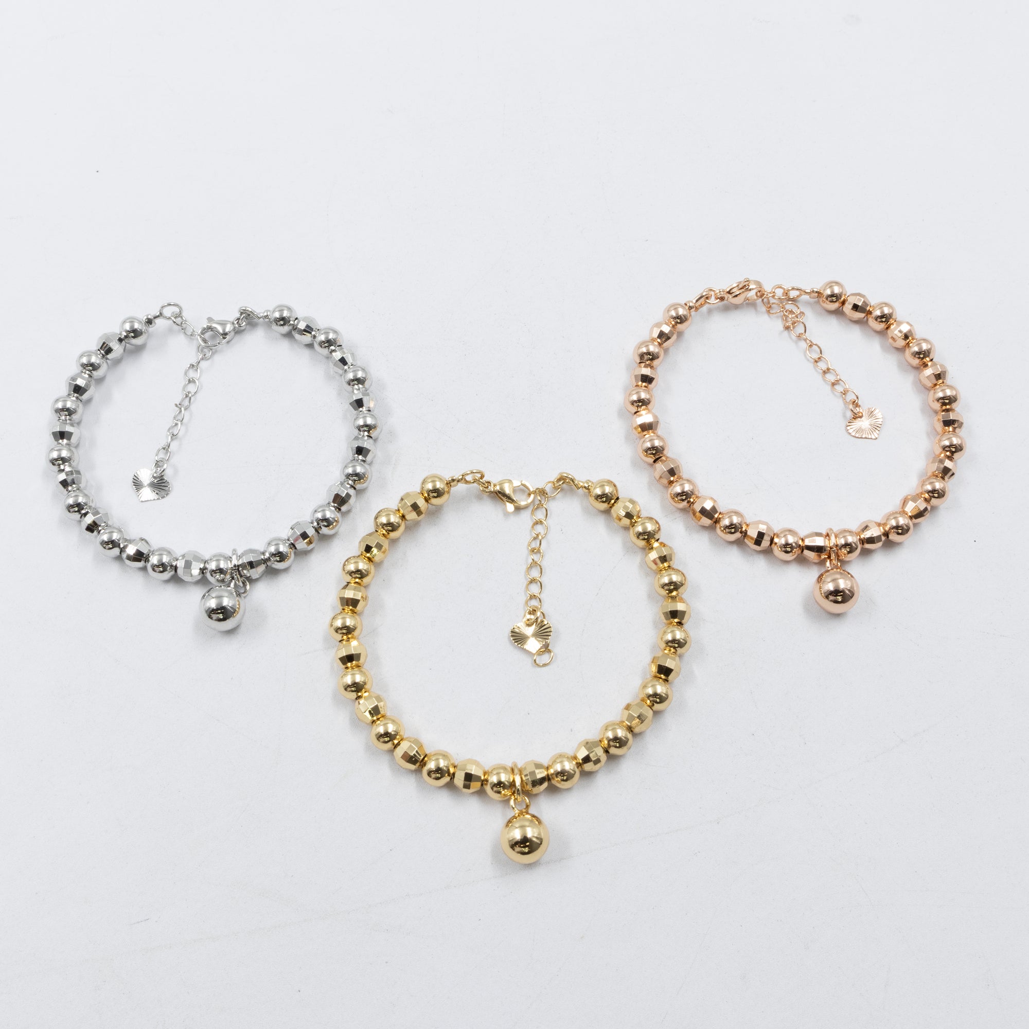Pulseras Ajustable de tres colores  M3 Oro Laminado