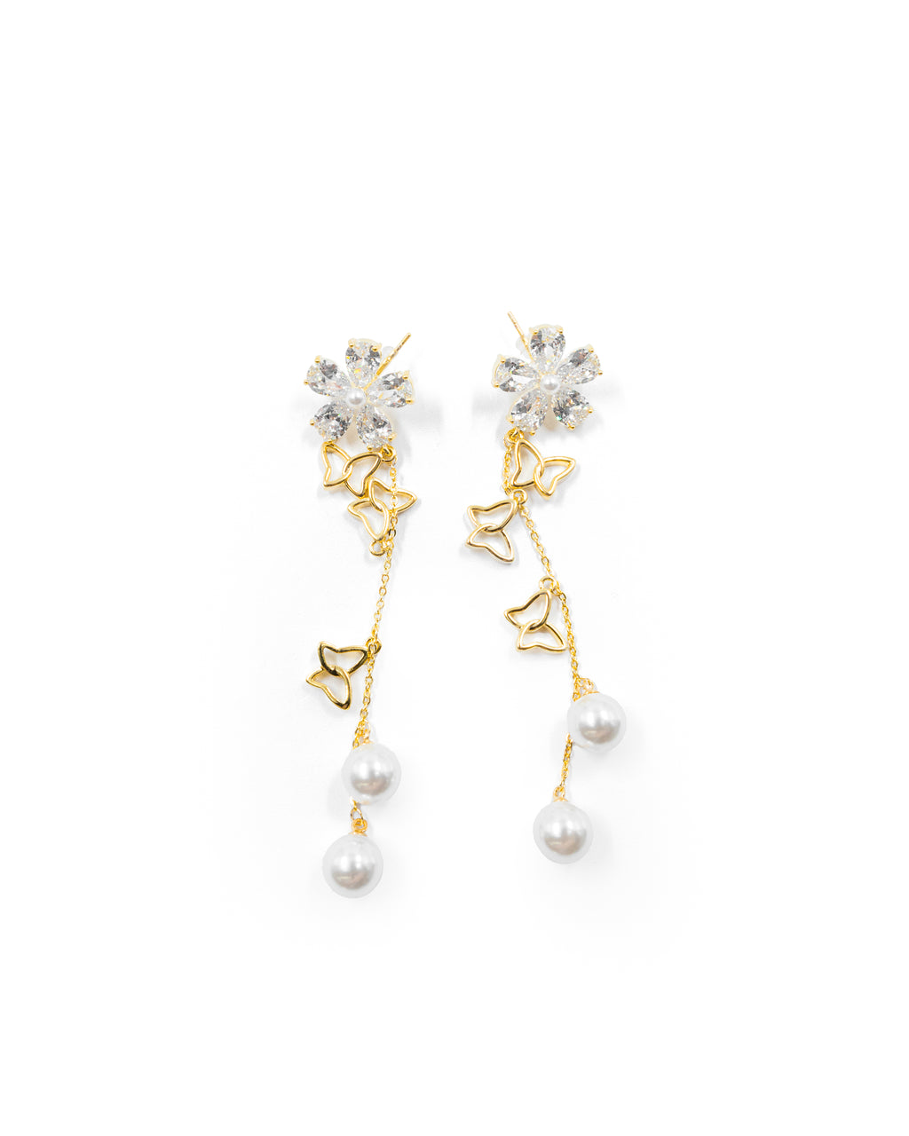 Aretes Largos Ansheli Dorados M14 Oro Laminado