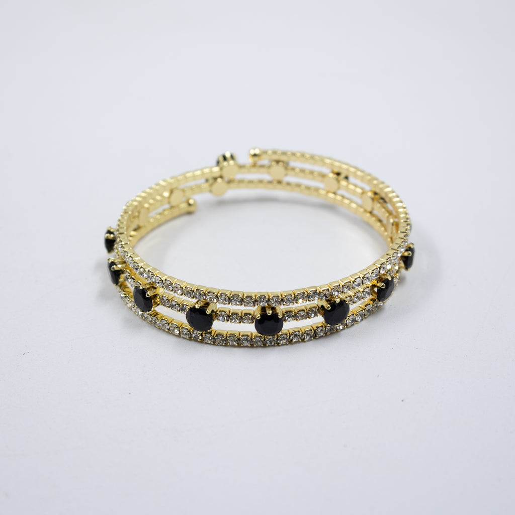 Pulseras Doradas con Piedras M7 Oro Laminado