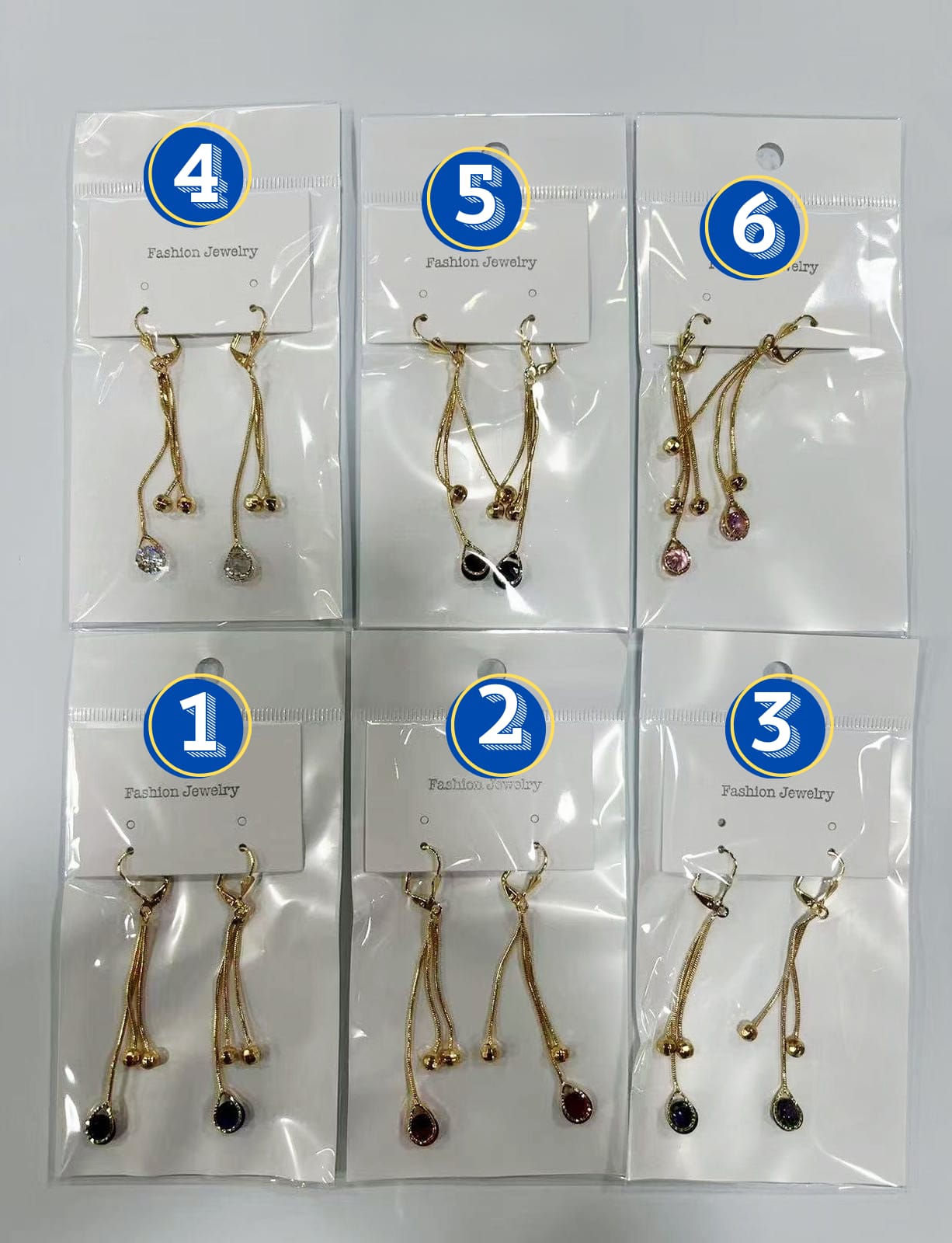 Arete Aro Largo M2 Oro Laminado