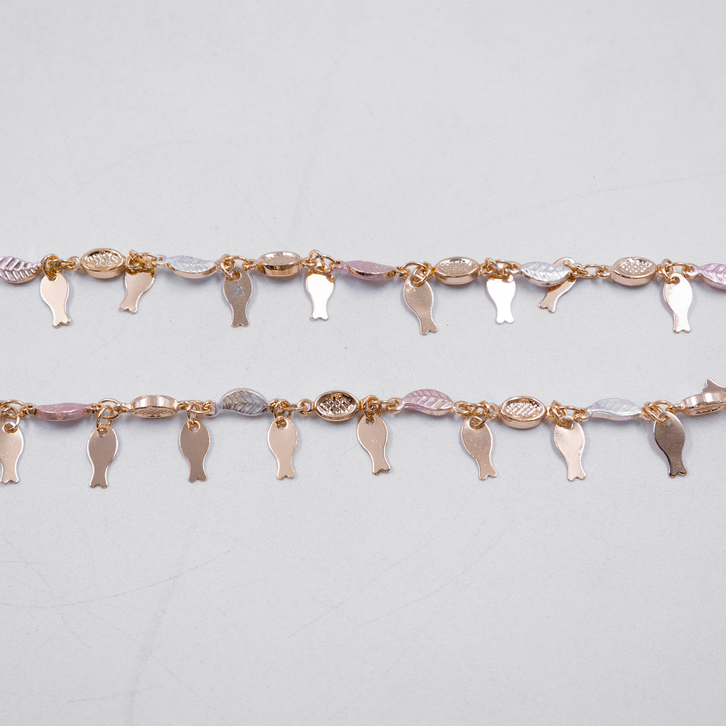 Cadenas Xuping Oro Rosado M5 Oro Laminado