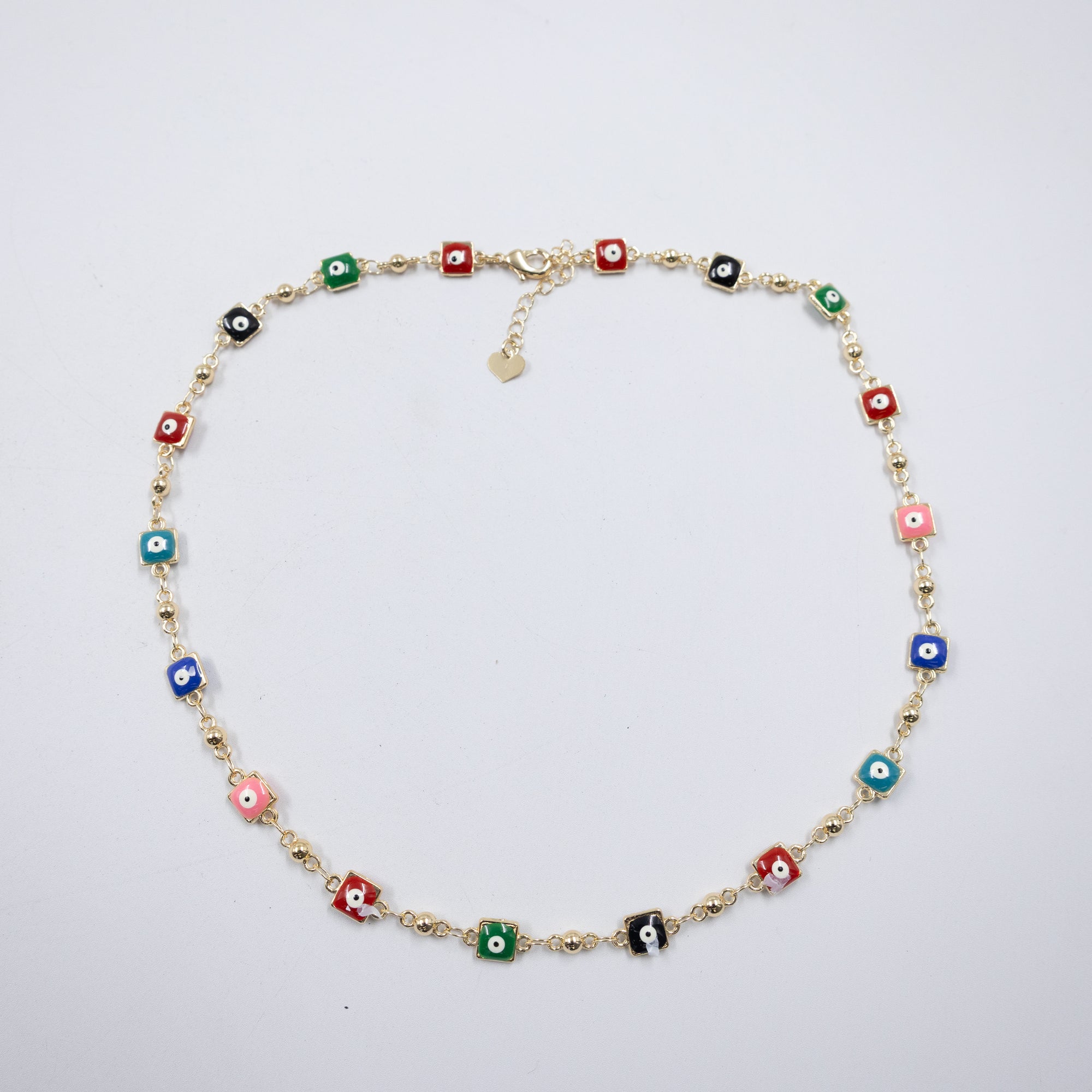 Collar Dorado de Ojo Turco M5 Oro Laminado