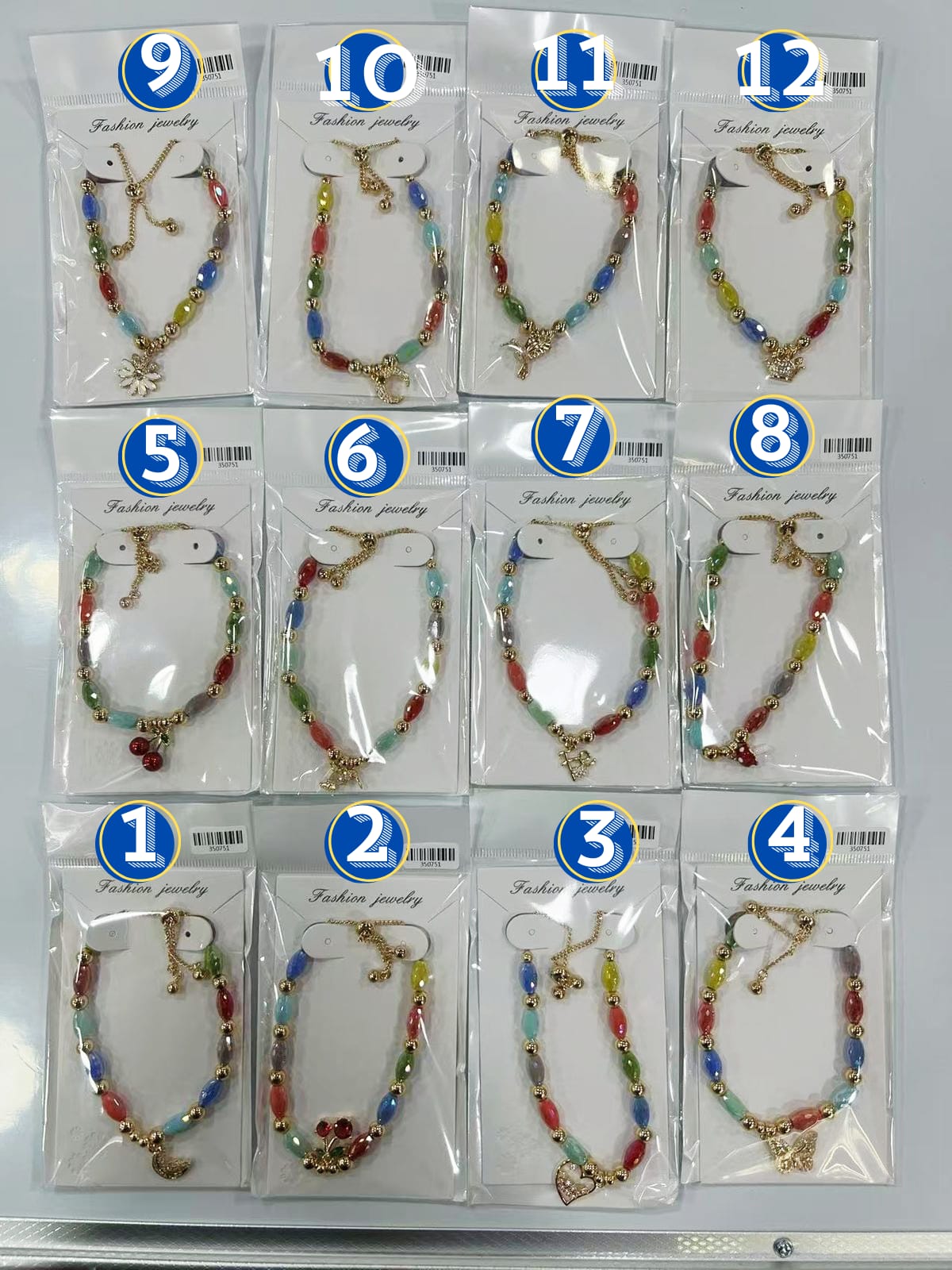 Pulsera Colores M2 Oro Laminado