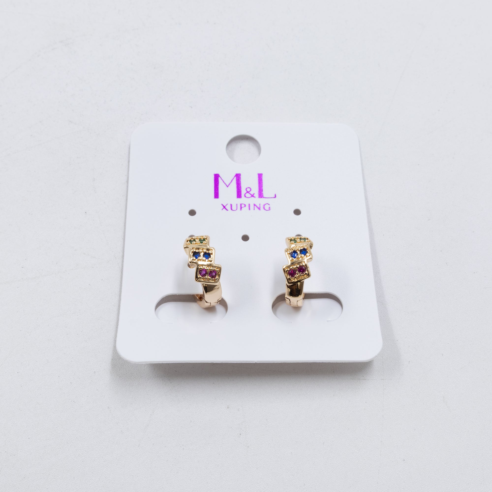 Aretes Dorados Xuping de Aro M2 Oro Laminado