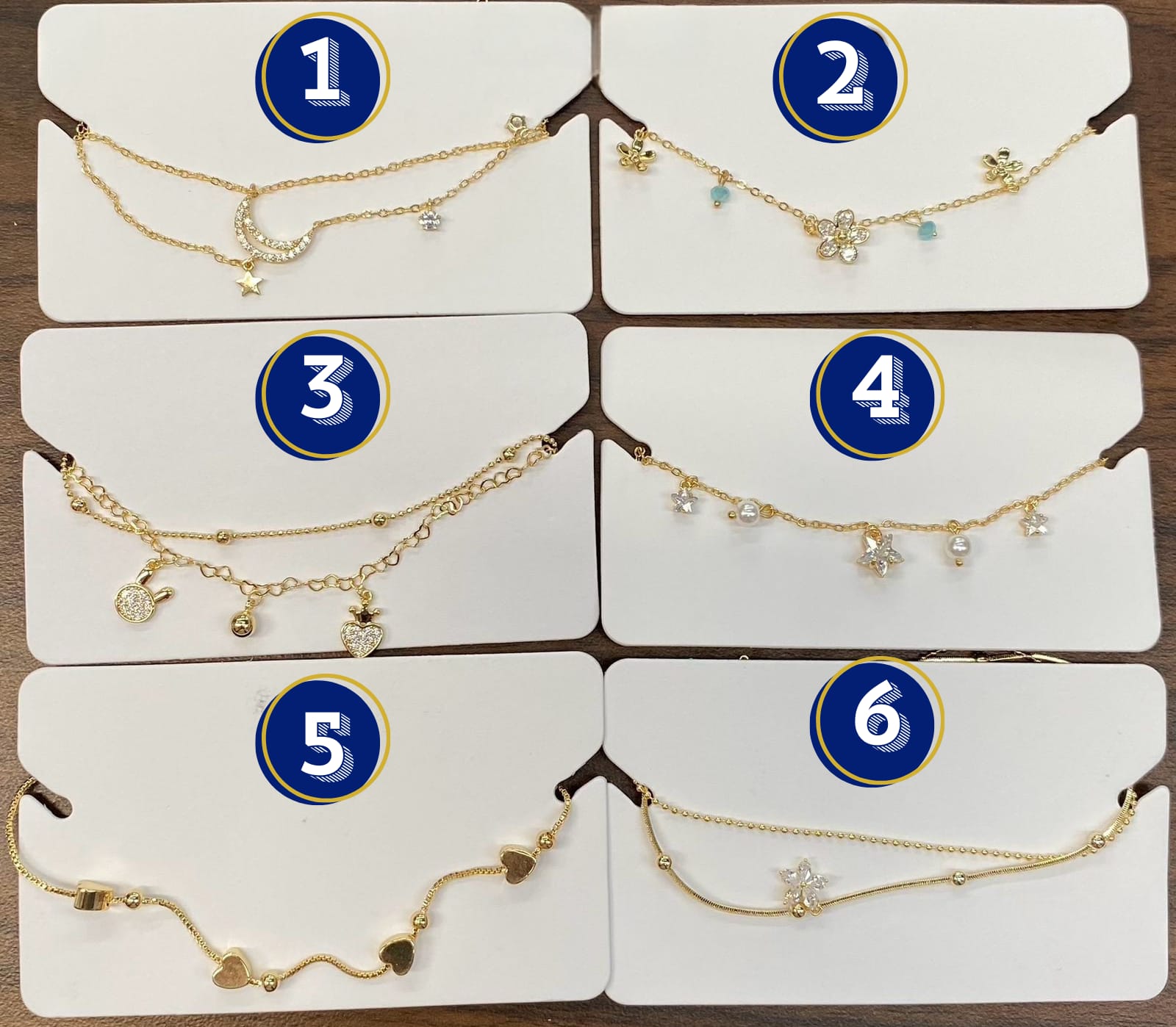 Pulsera Dorada Ansheli M2 Oro Laminado