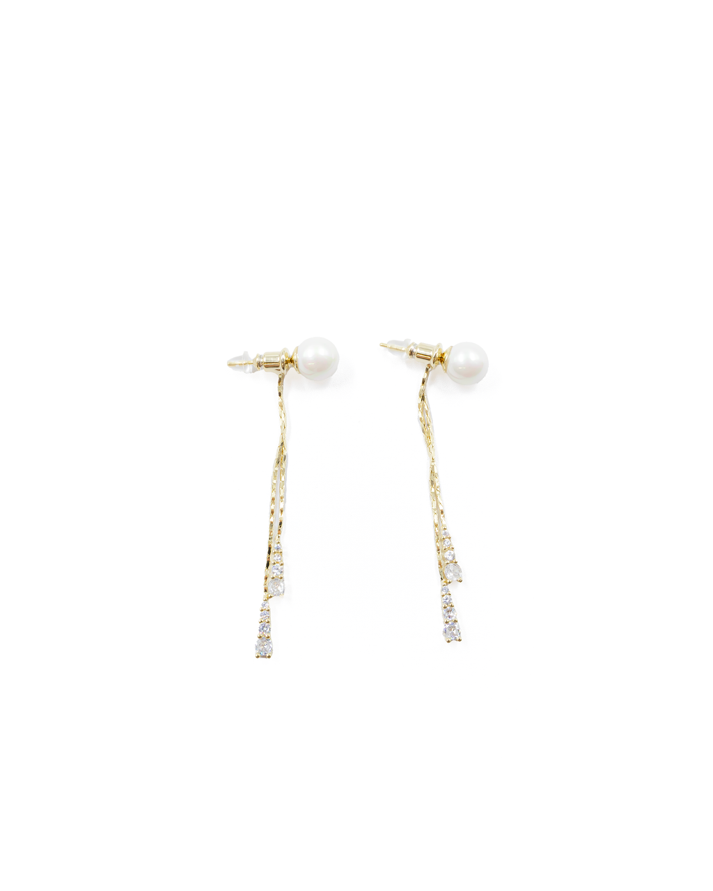 Aretes Largos Ansheli Dorados M2 Oro Laminado