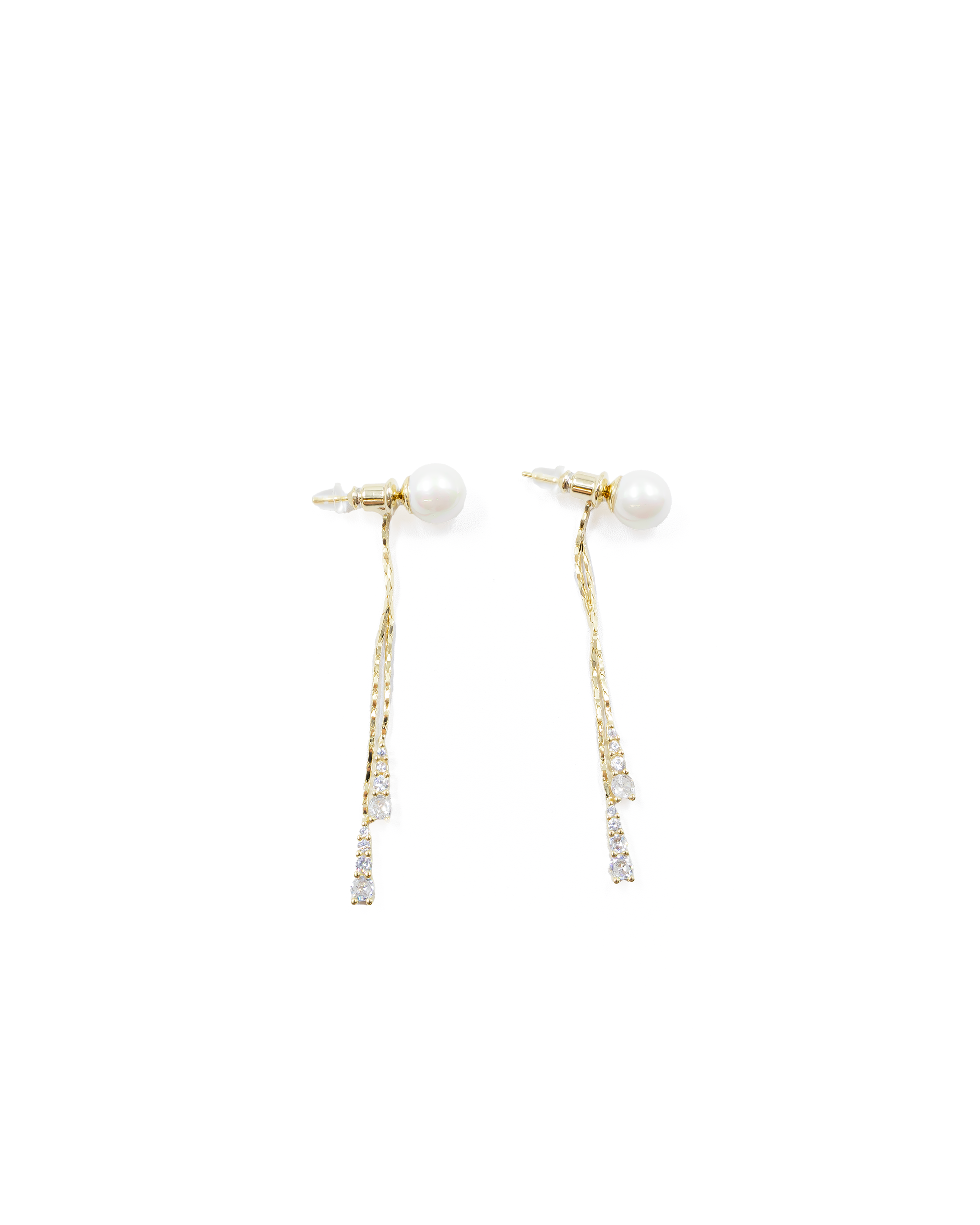 Aretes Largos Ansheli Dorados M2 Oro Laminado