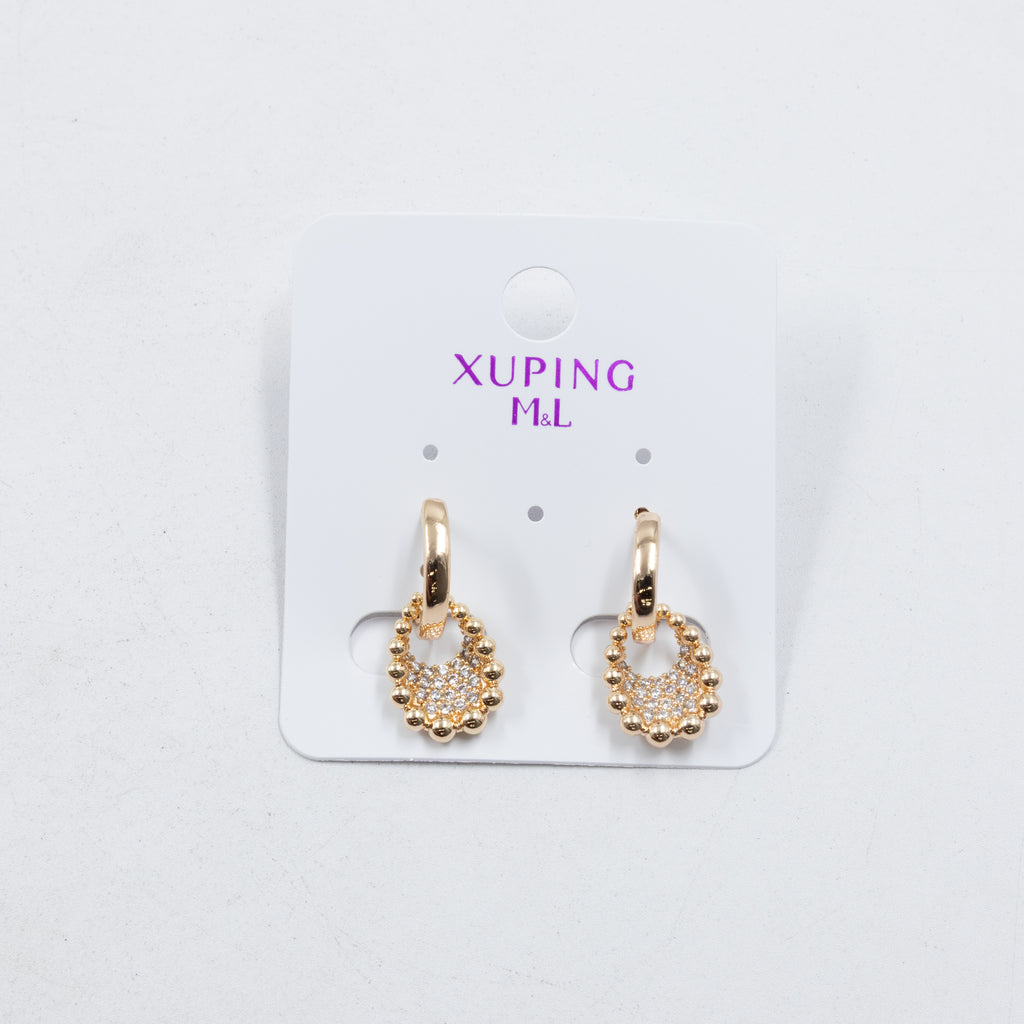 Aretes Xuping Dorados M7 Oro Laminado