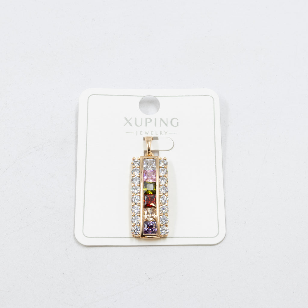 Dijes Xuping con Piedras M6 Oro Laminado