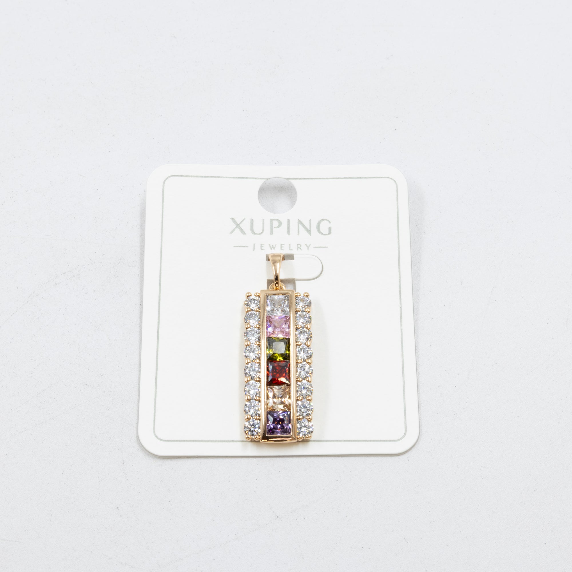 Dijes Xuping con Piedras M6 Oro Laminado