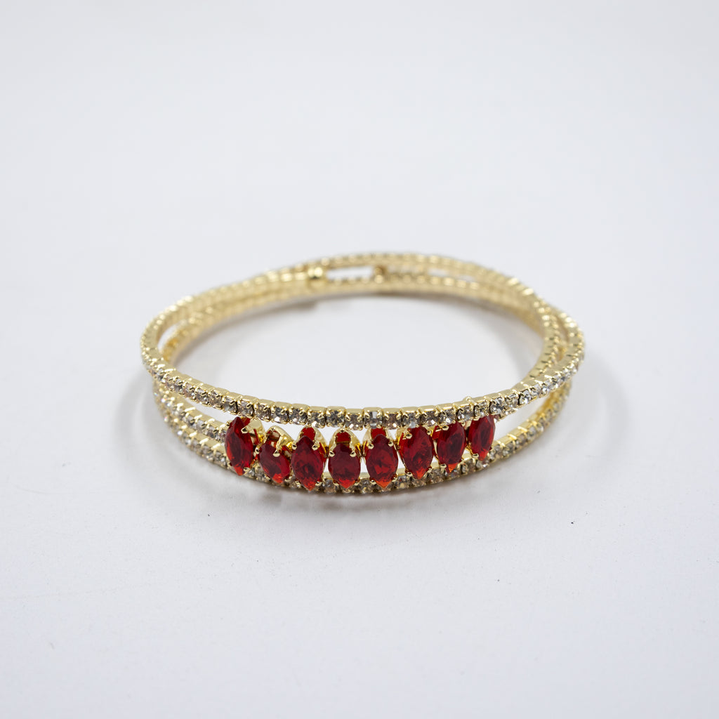 Pulseras Doradas con Piedras M5 Oro Laminado