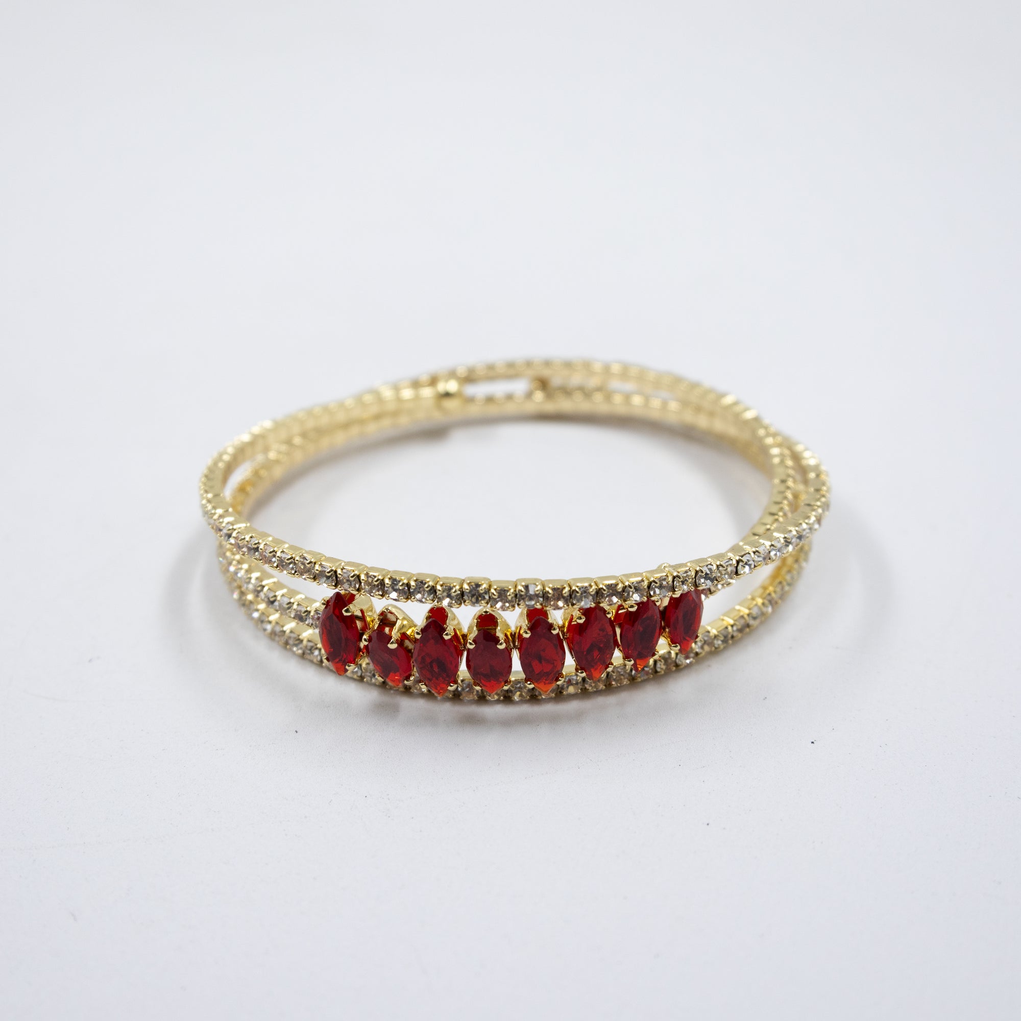 Pulseras Doradas con Piedras M5 Oro Laminado