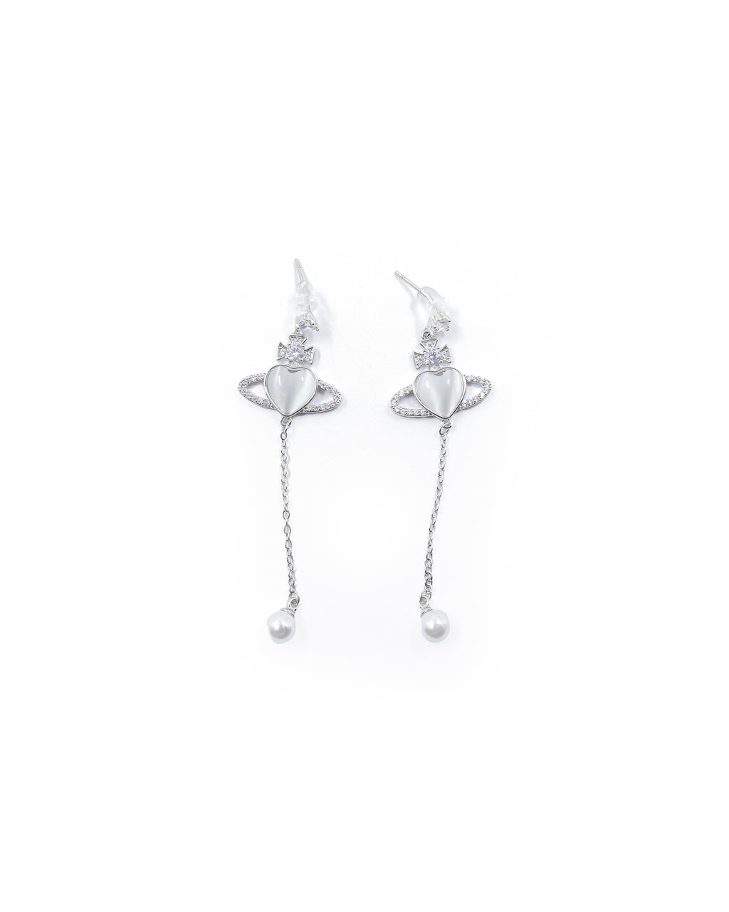 Aretes Largos Ansheli Plateados M19 Oro Laminado
