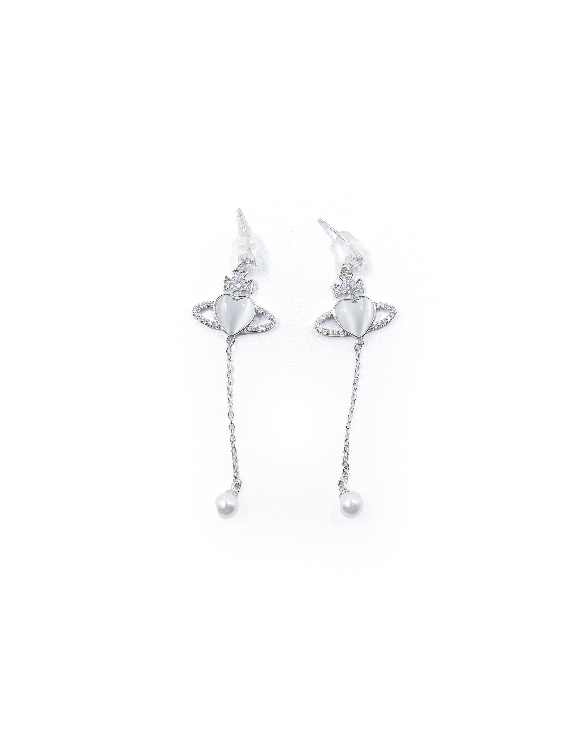 Aretes Largos Ansheli Plateados M19 Oro Laminado