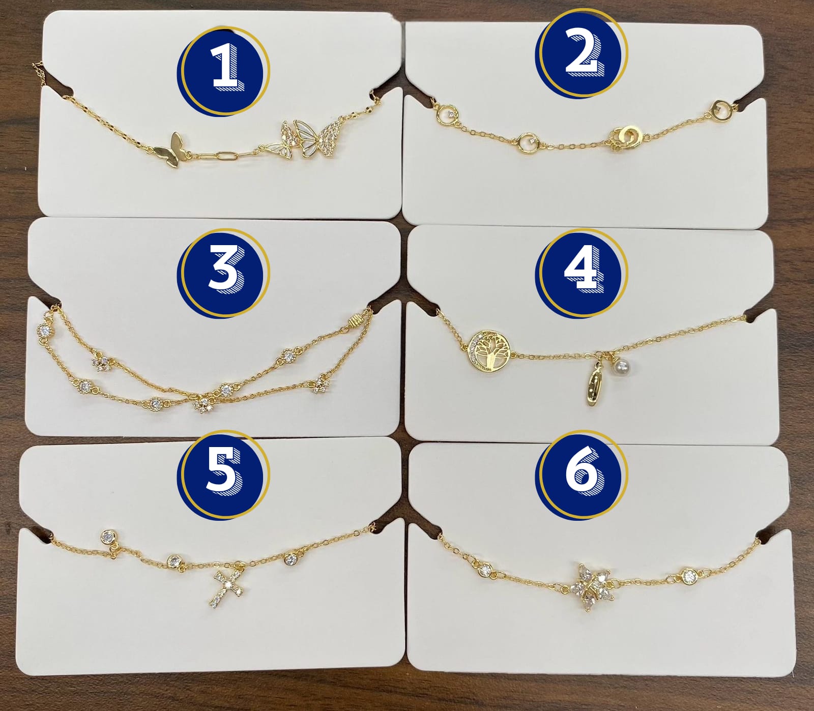 Pulsera Dorada Ansheli M2 Oro Laminado