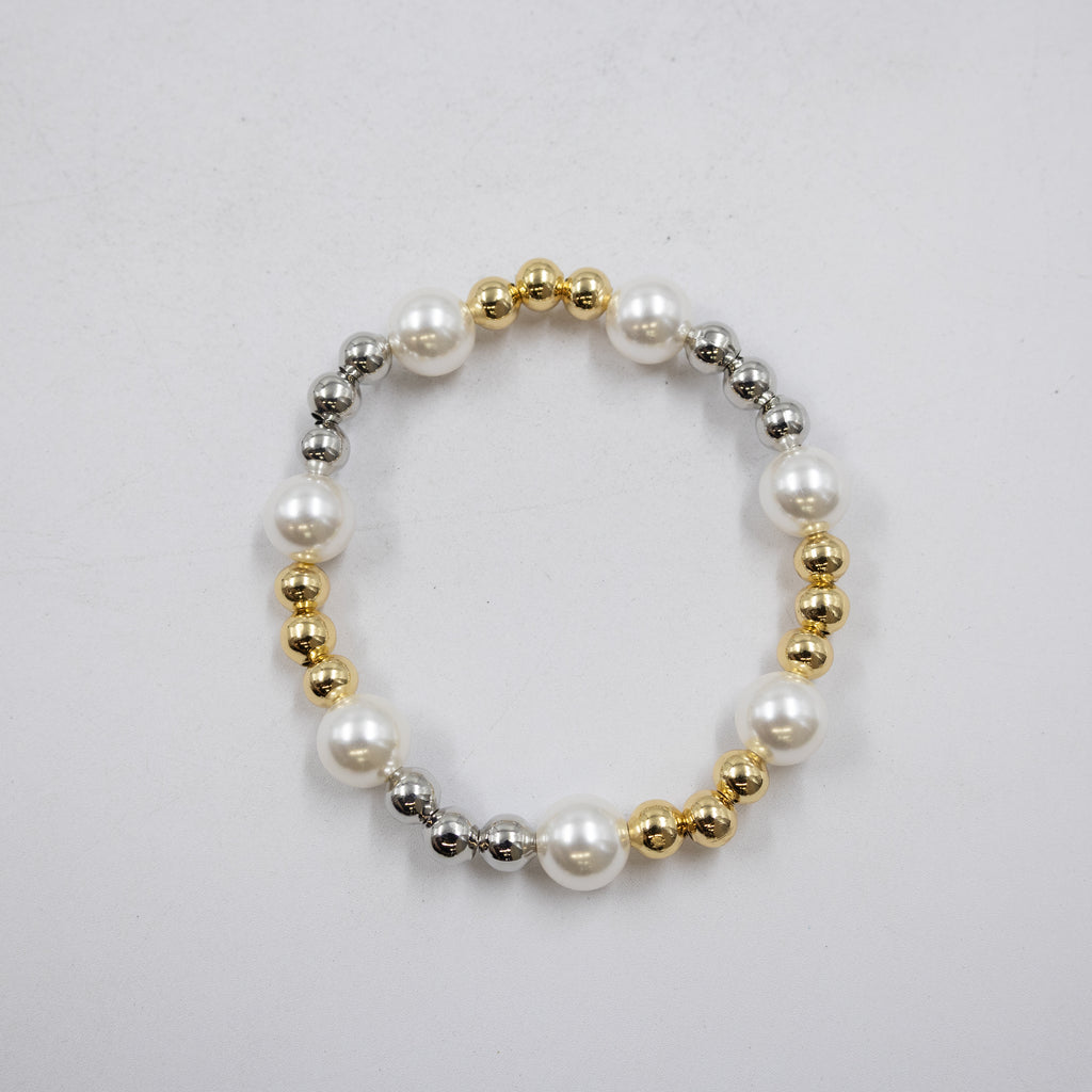 Pulseras Doradas y Plateadas con dije M1 Oro Laminado