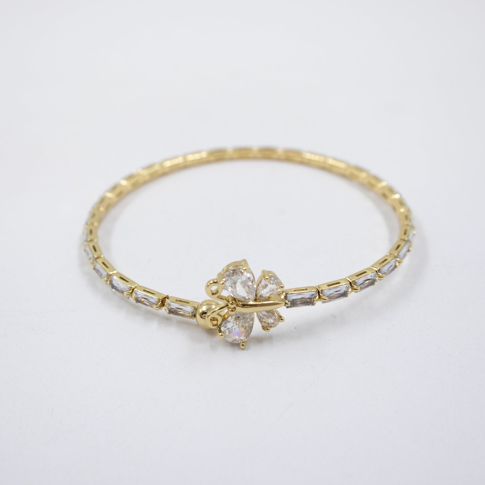 Pulsera Dorada con Piedras M2 Oro Laminado