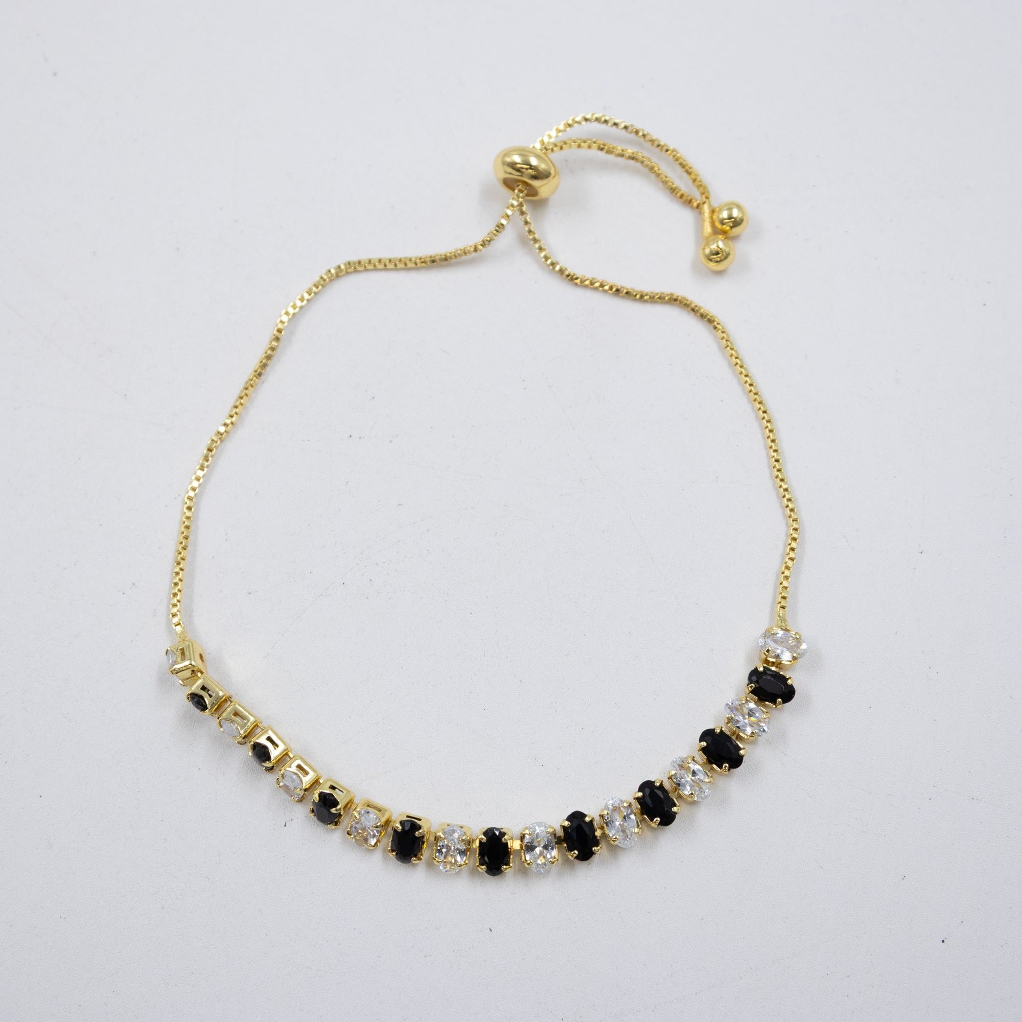 Pulseras Doradas con Piedras M8 Oro Laminado