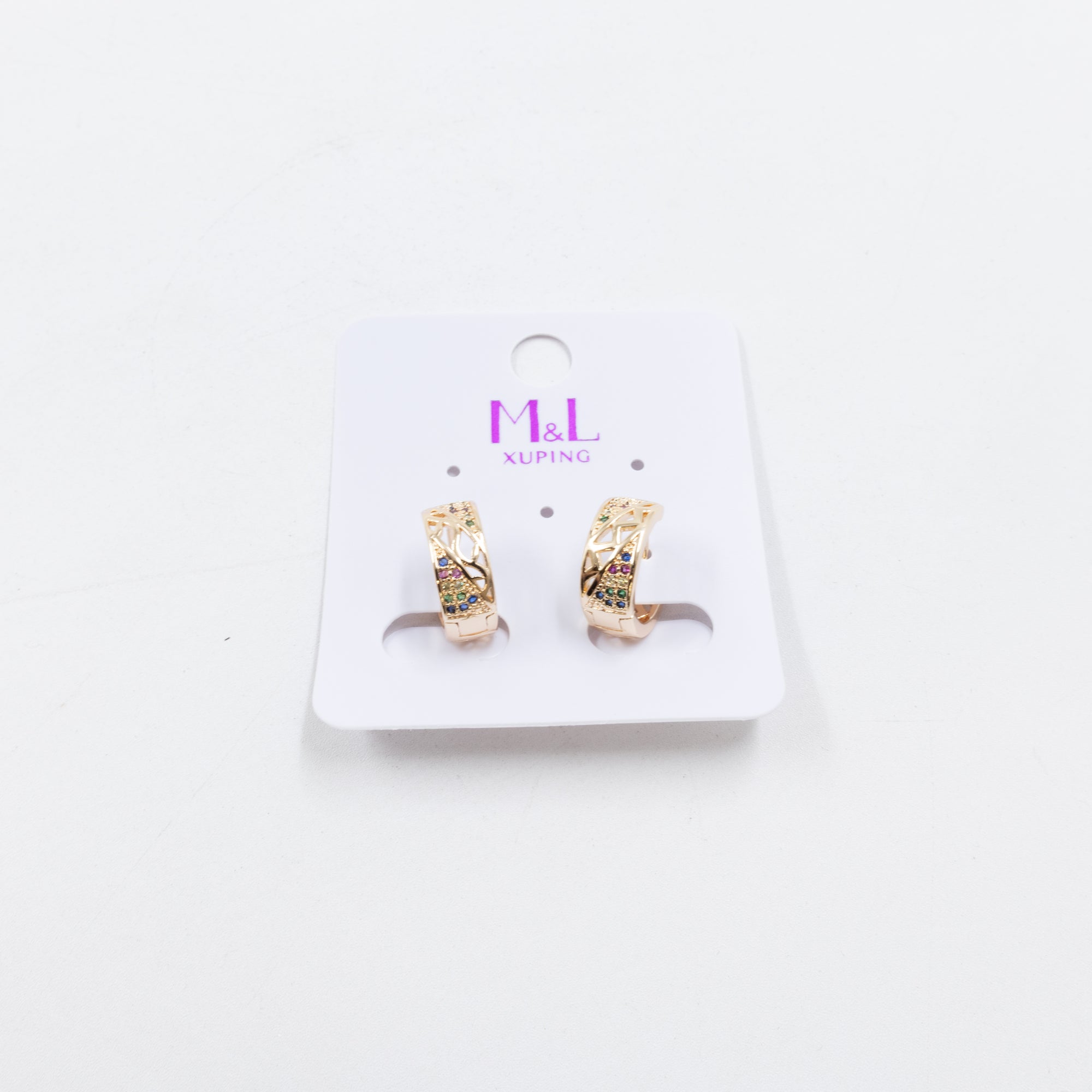 Aretes Dorados Xuping de Aro M9 Oro Laminado