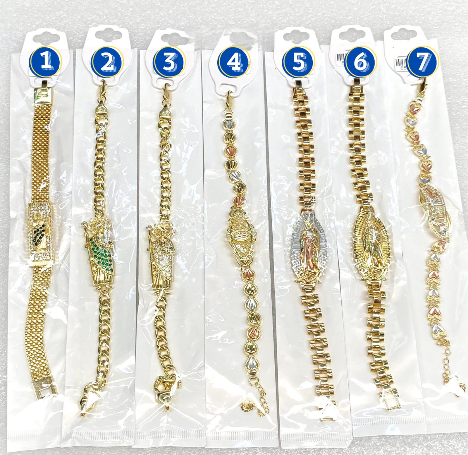 Pulsera Dorada Religioso M2 Oro Laminado