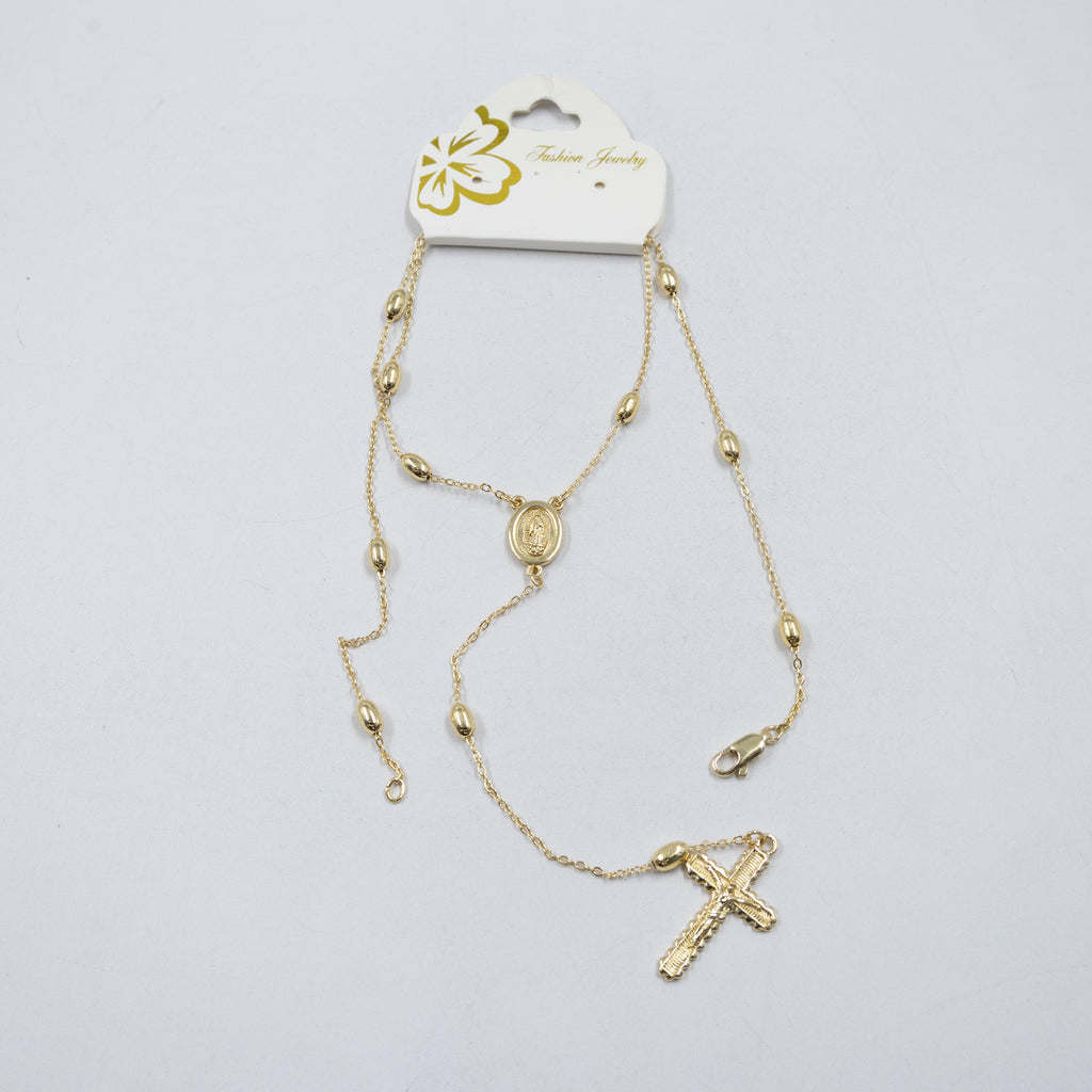 Collar Dorado Religioso M1 Oro Laminado