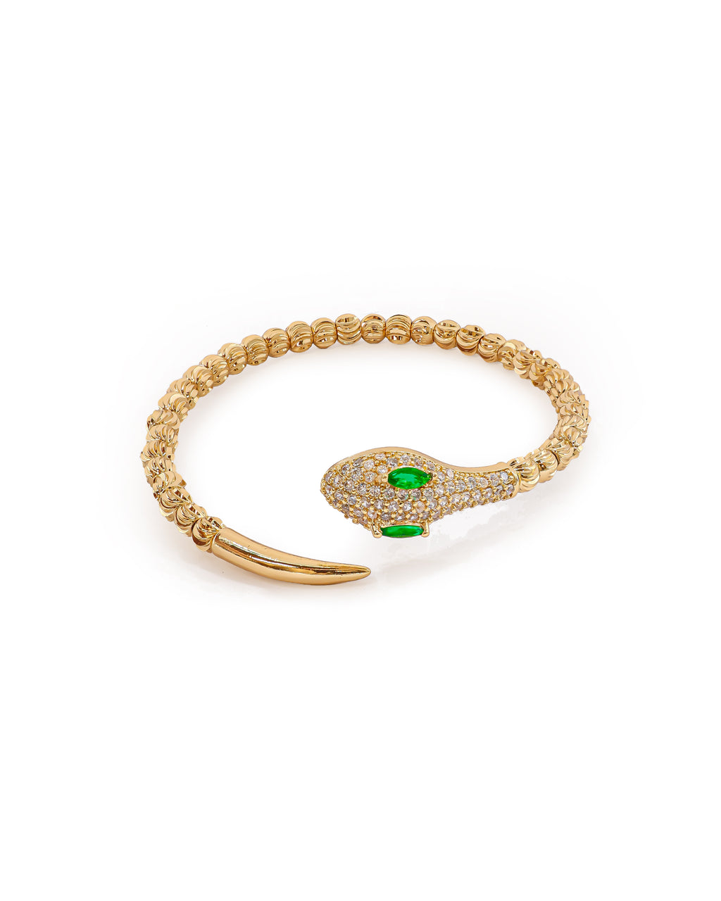 Brazalete Dorado con Piedras M9 Oro Laminado