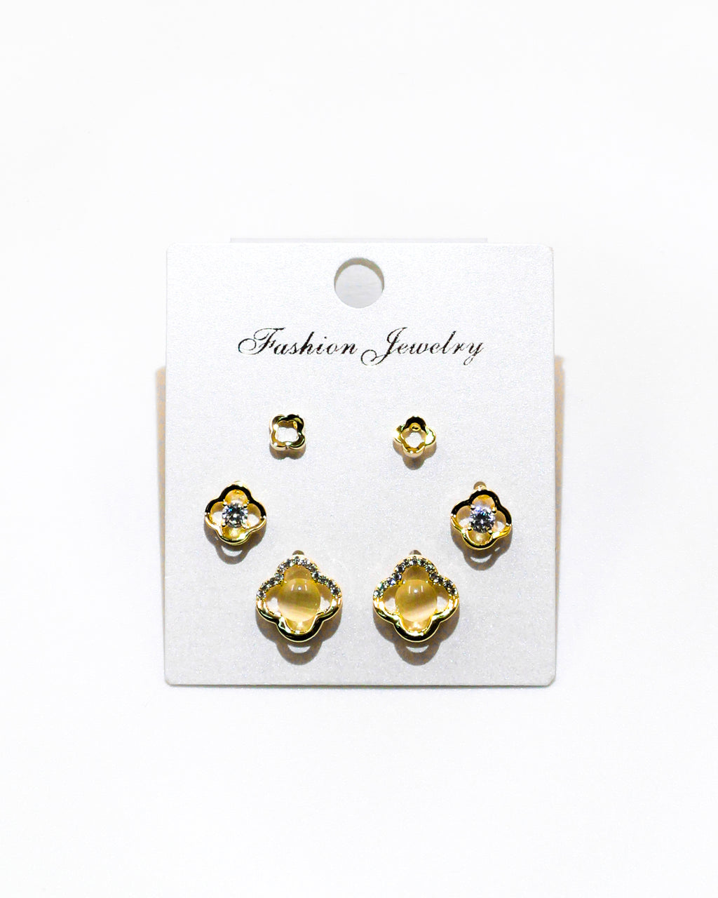 Set Aretes X3 - M14 Oro Laminado