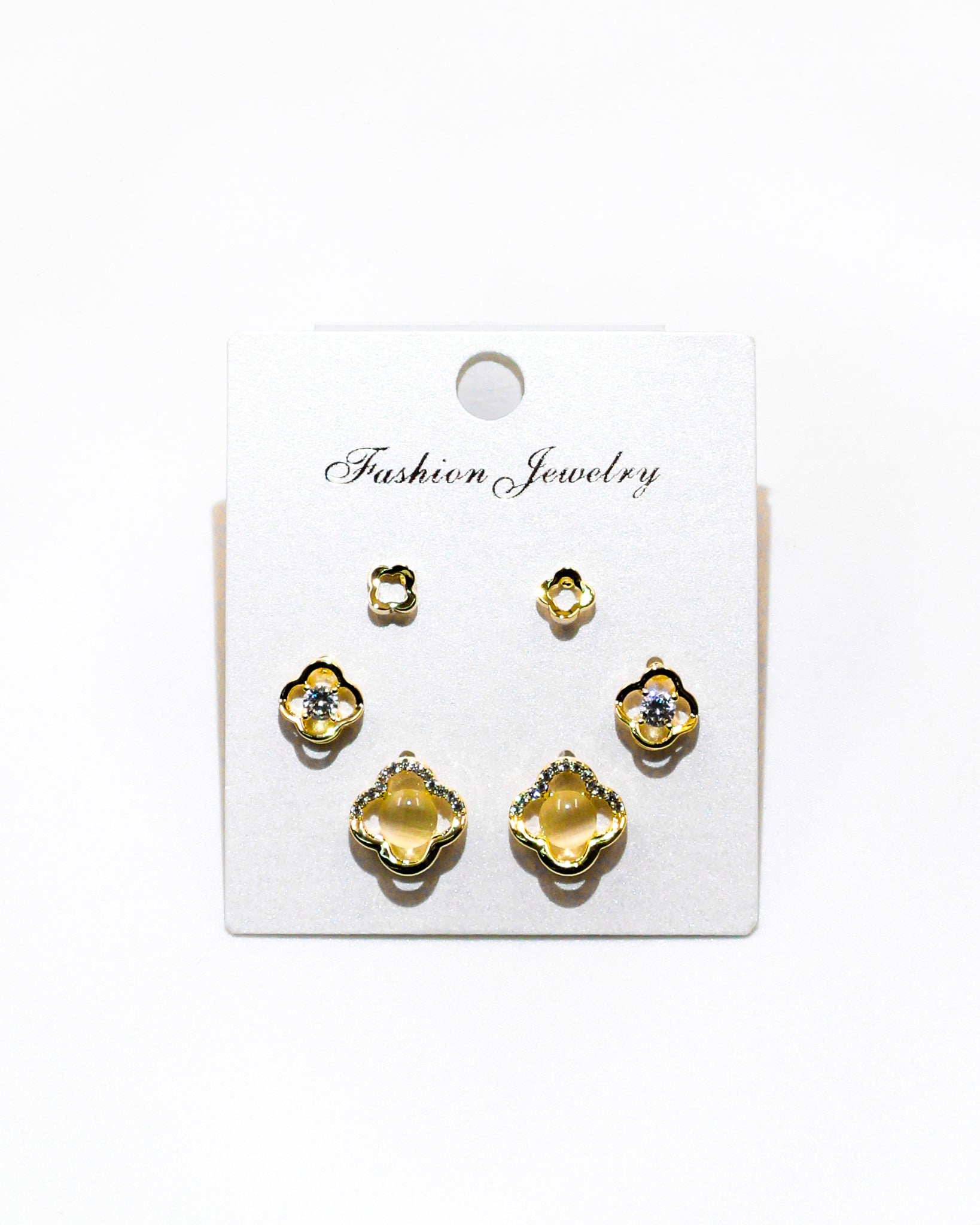 Set Aretes X3 - M14 Oro Laminado
