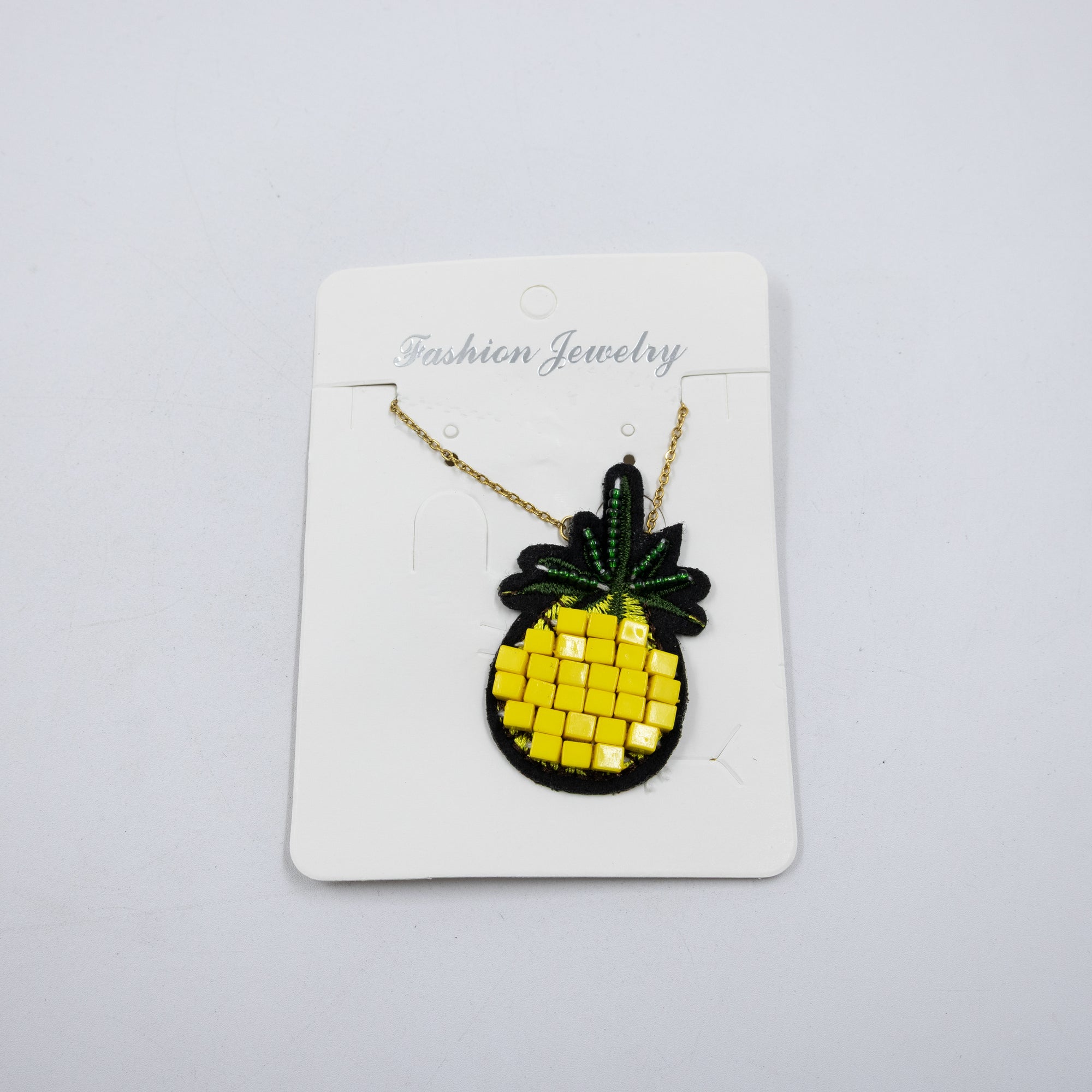 Collar Miyuki de piña M1 Oro Laminado