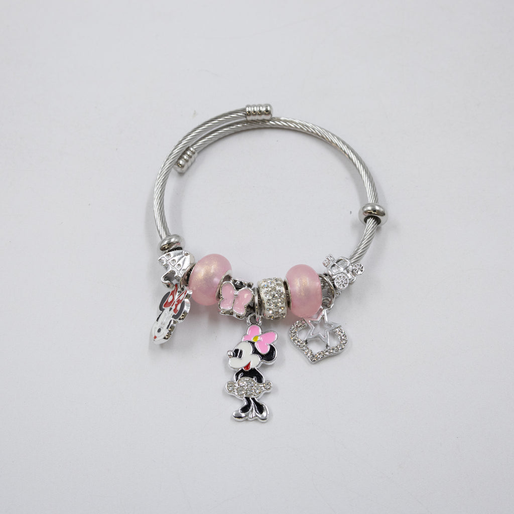Pulsera tipo Pandora Plateados M8 Oro Laminado