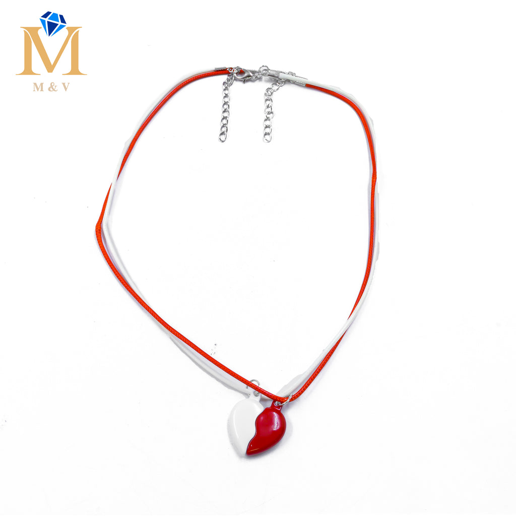 Collares en Pareja de corazón M10 Acero Inoxidable