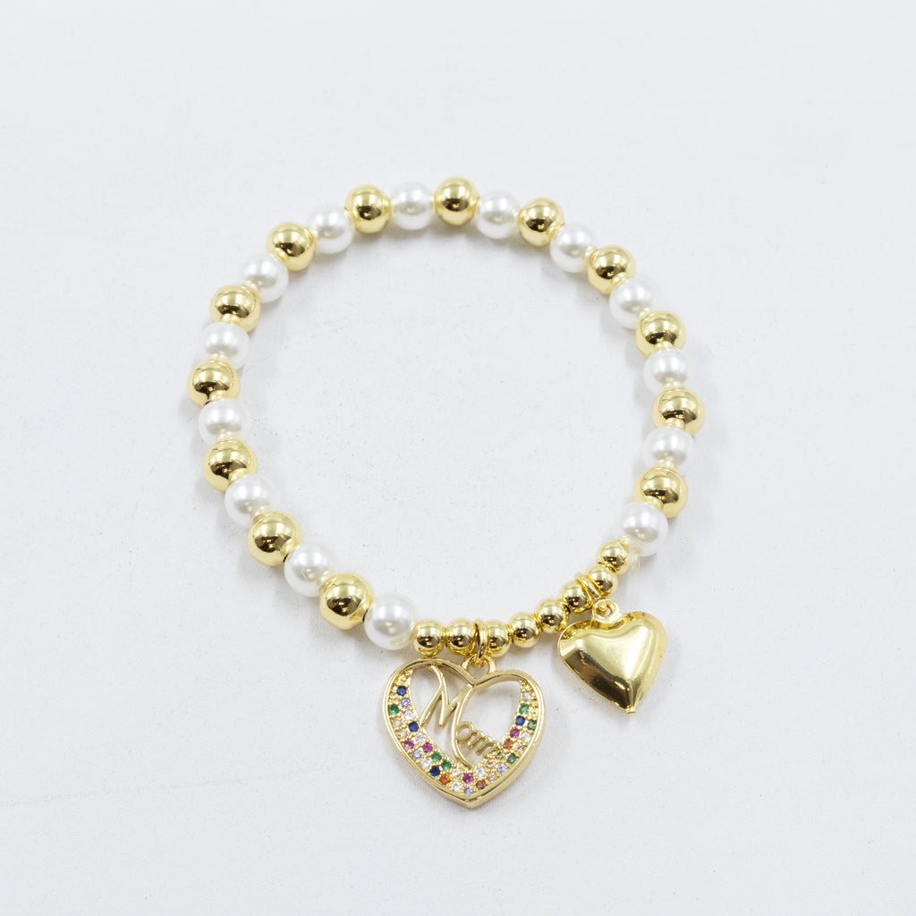Pulsera con dije de Mamá M2 Oro Laminado 05/03/26