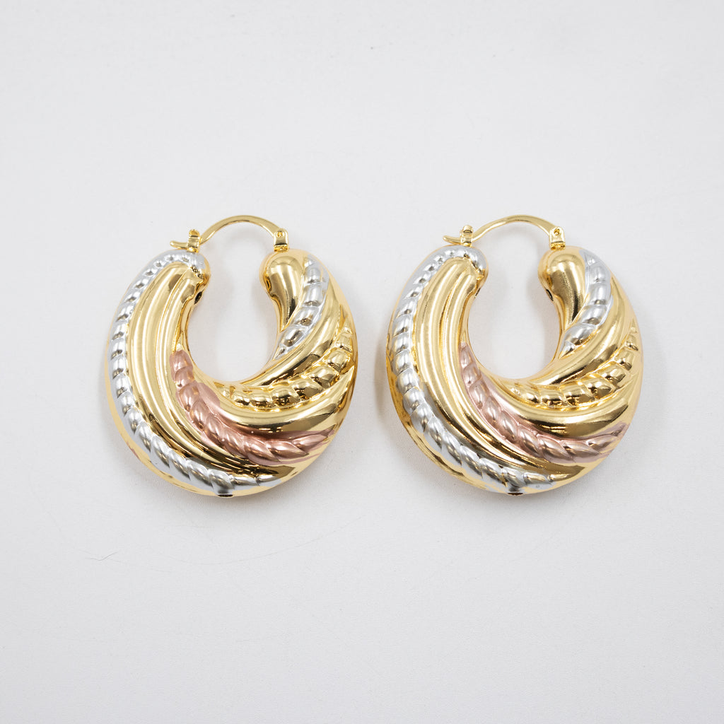 Aretes Oro Florentino M1 Oro Laminado