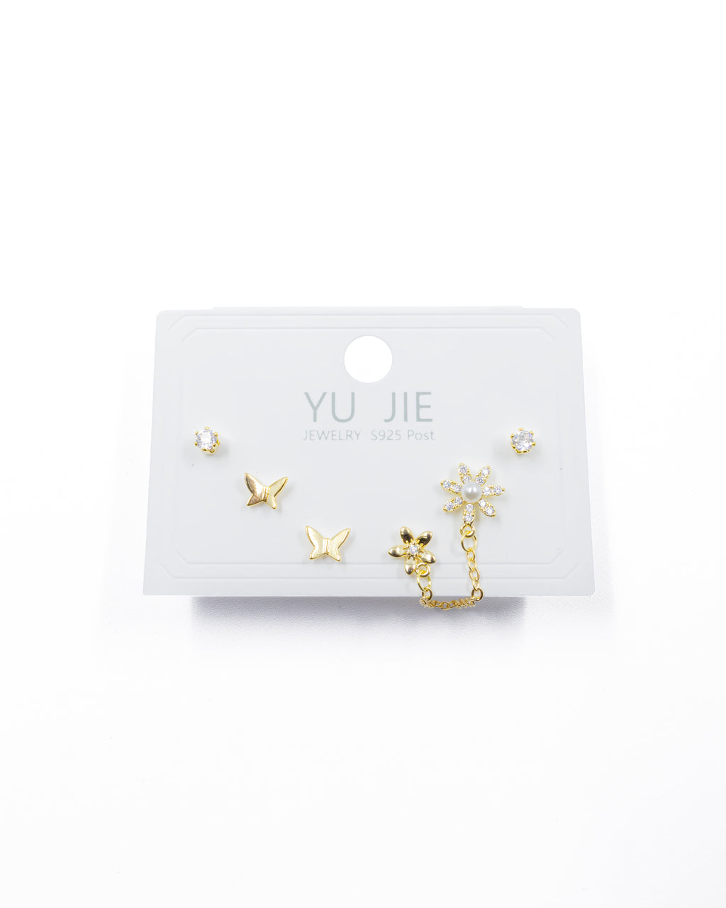 ARETES PAQUETE DE 3 M5 ORO LAMINADO