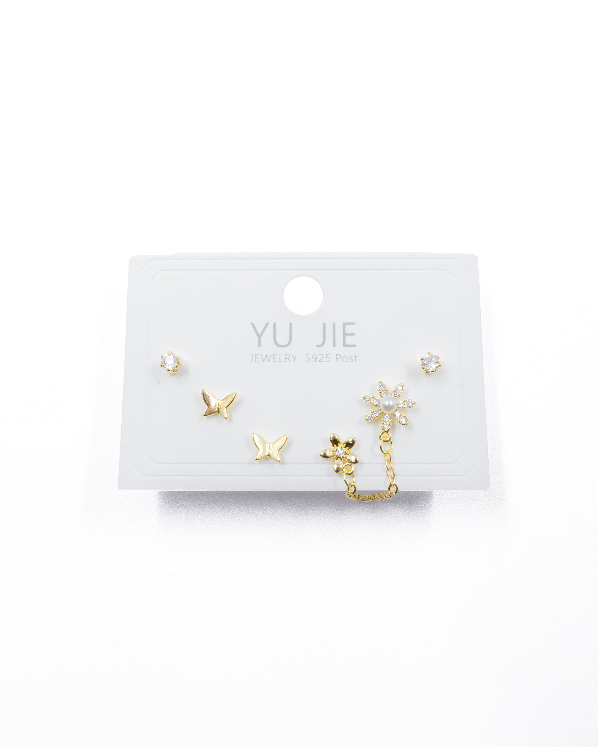 ARETES PAQUETE DE 3 M5 ORO LAMINADO