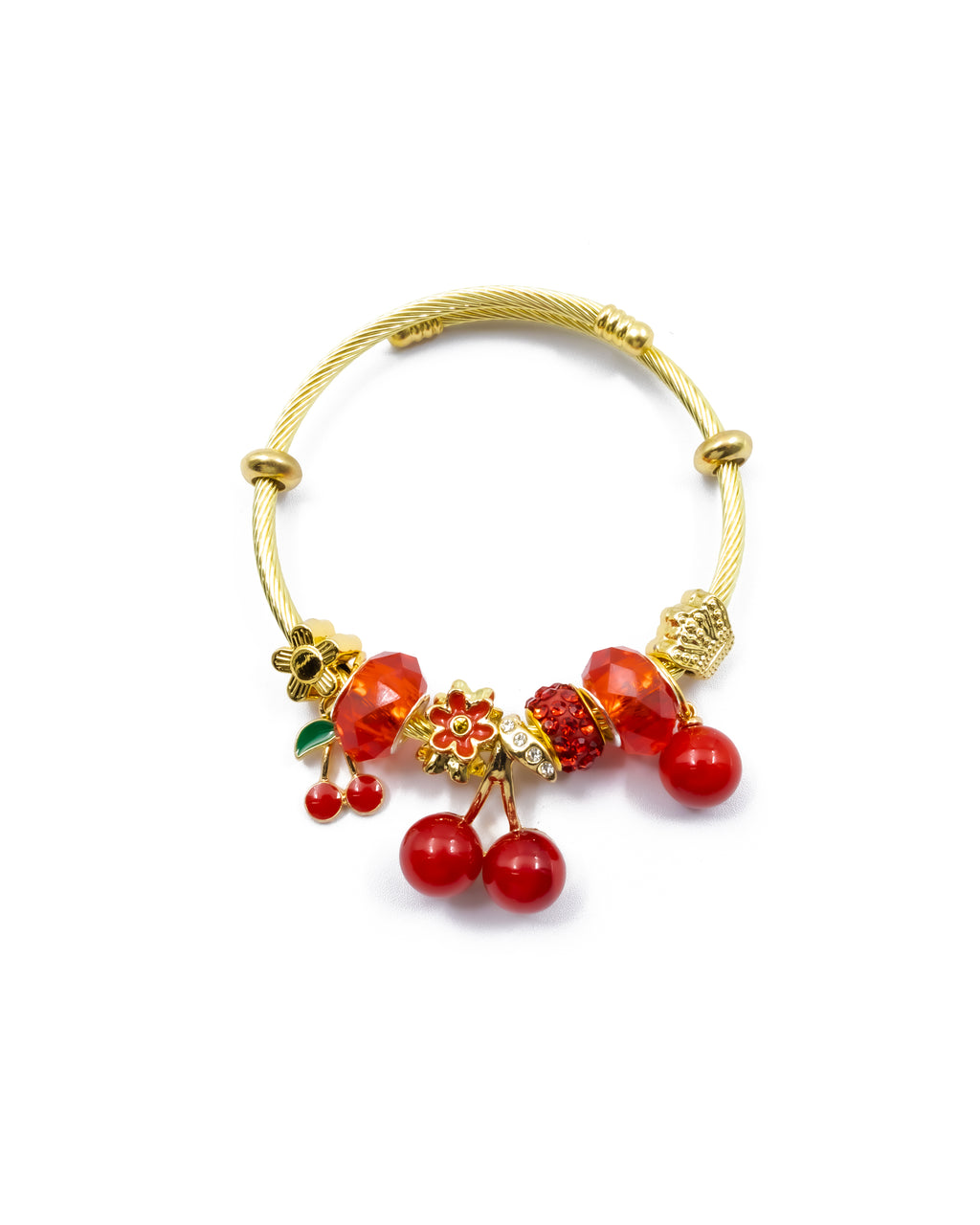 PULSERA DE CEREZA M3 ORO LAMINADO