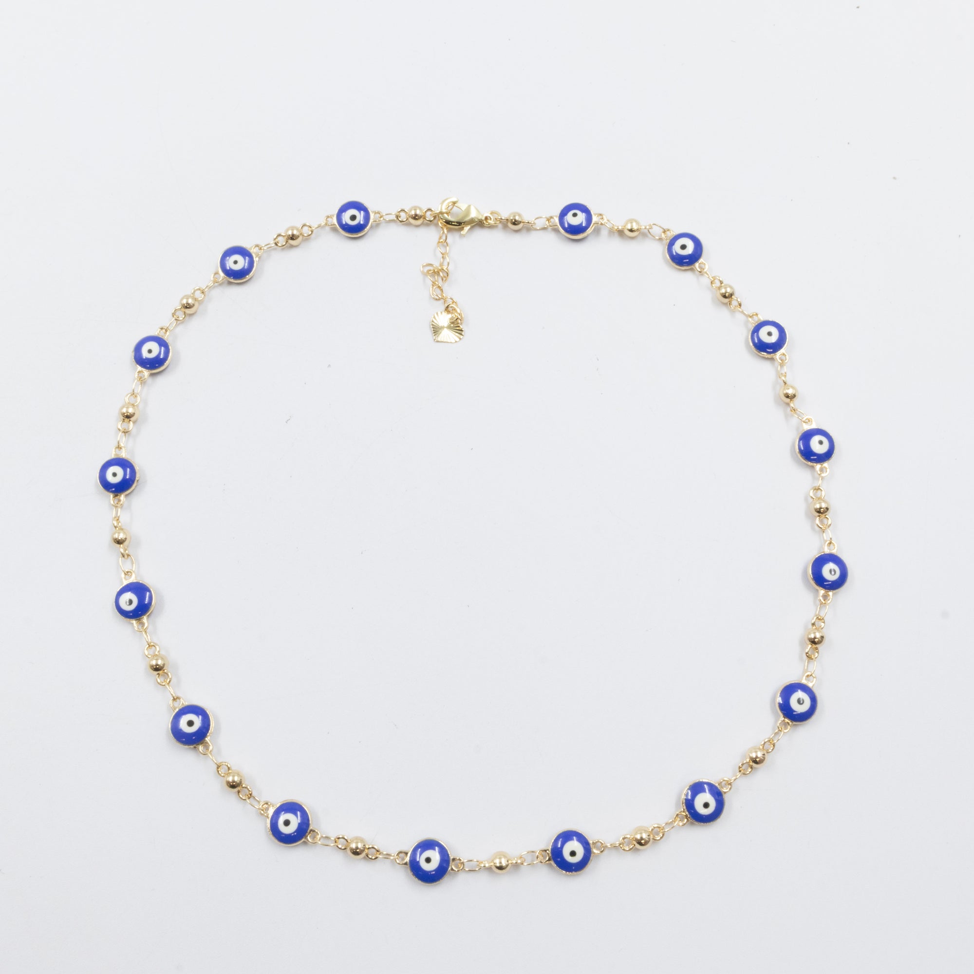 Collar Dorado de Ojo Turco M1 Oro Laminado