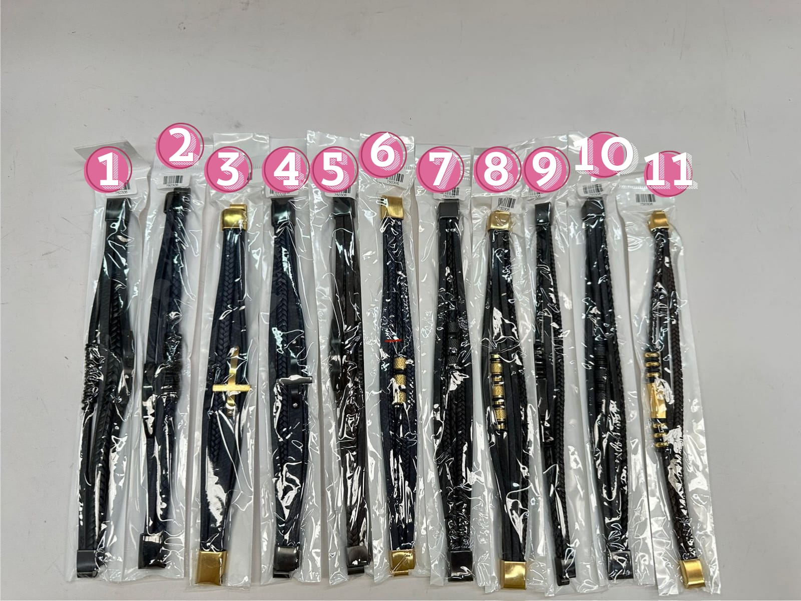 Pulsera Cuero M2 Acero Inoxidable
