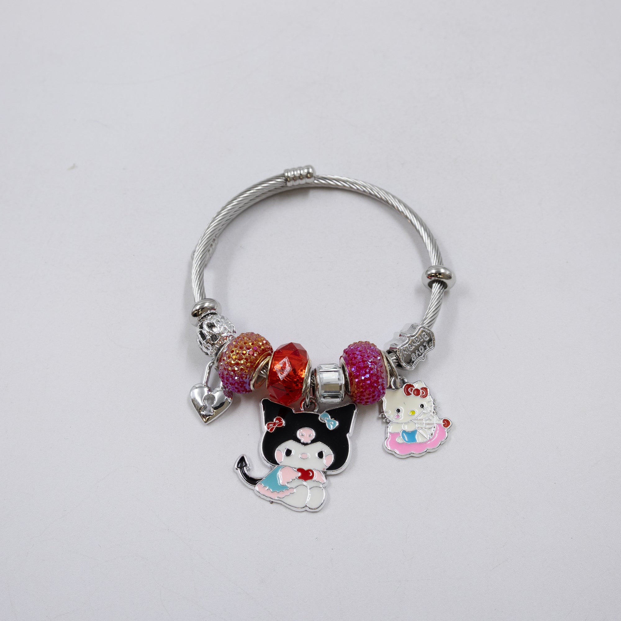 Pulsera tipo Pandora Plateados M10 Oro Laminado