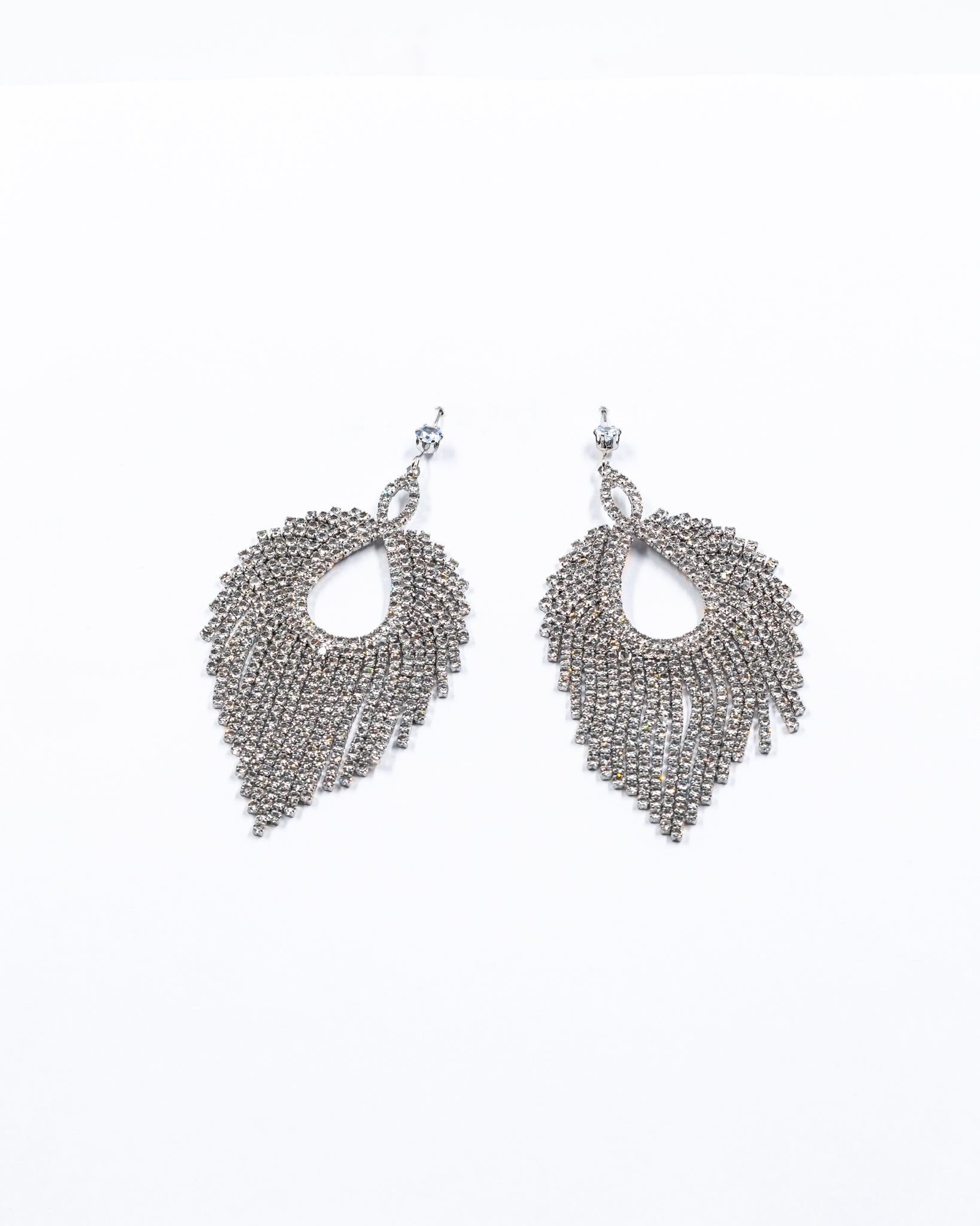 Aretes Largos de piedras - M4 Oro Laminado