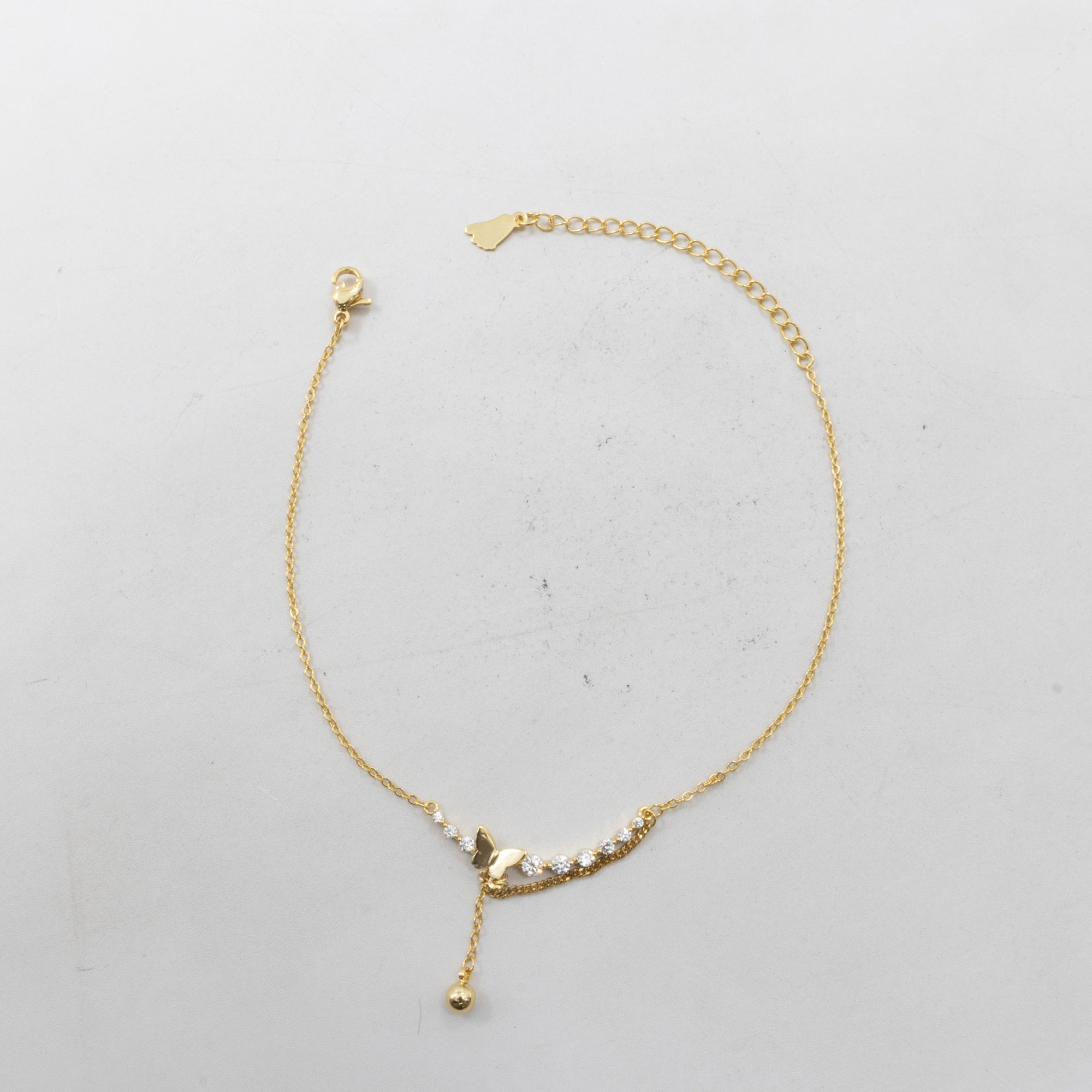 Tobilleras Doradas Ajustables M11 Oro Laminado