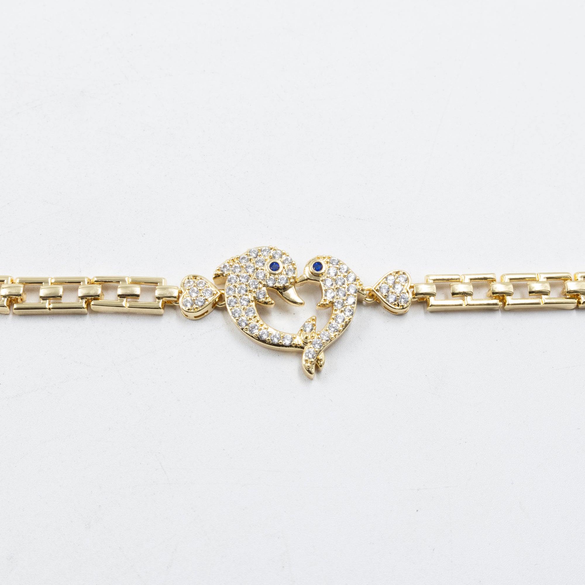 Pulseras Doradas con Piedras M4 Oro Laminado